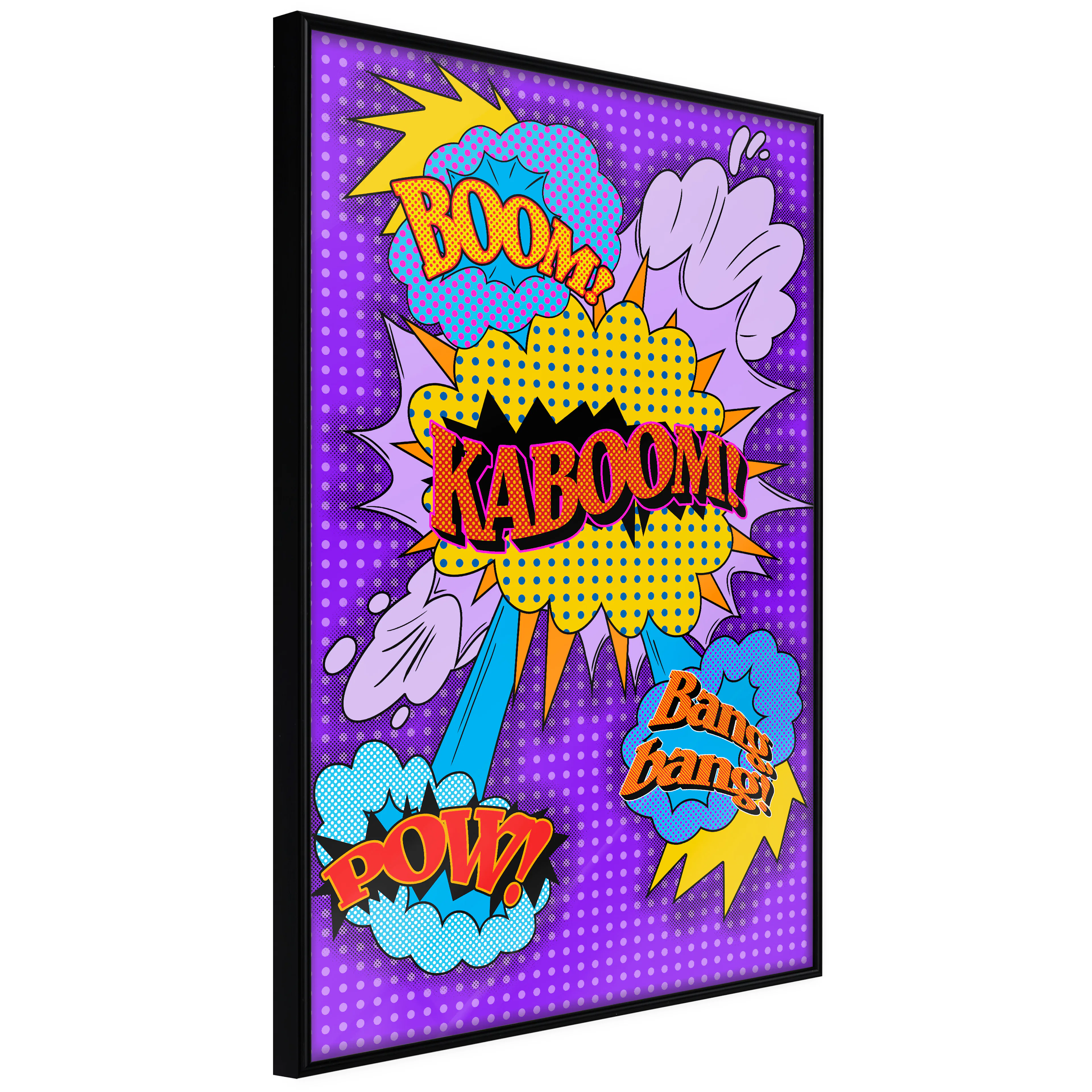 Affisch - Kaboom! [Poster] 40x60 Svart ram, 40x60 cm