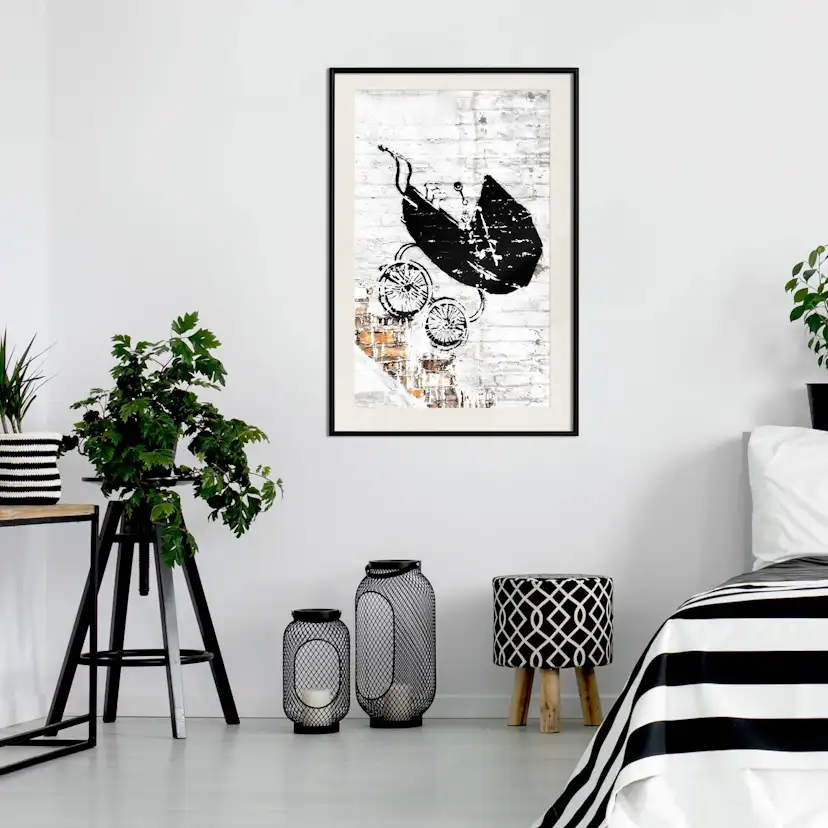 Poster Artgeist Affisch Speeding Stroller