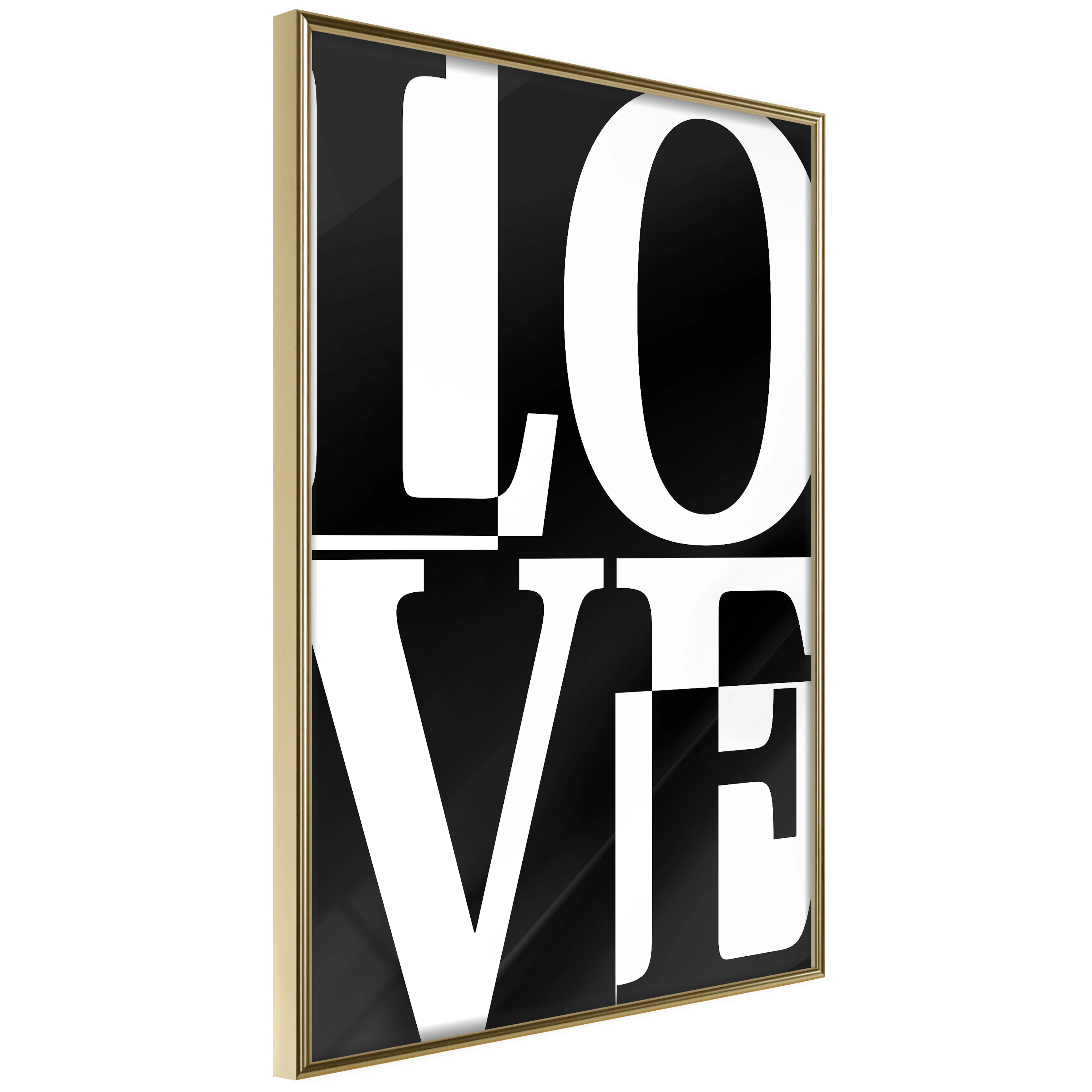 Poster Artgeist Affisch Black and White Love