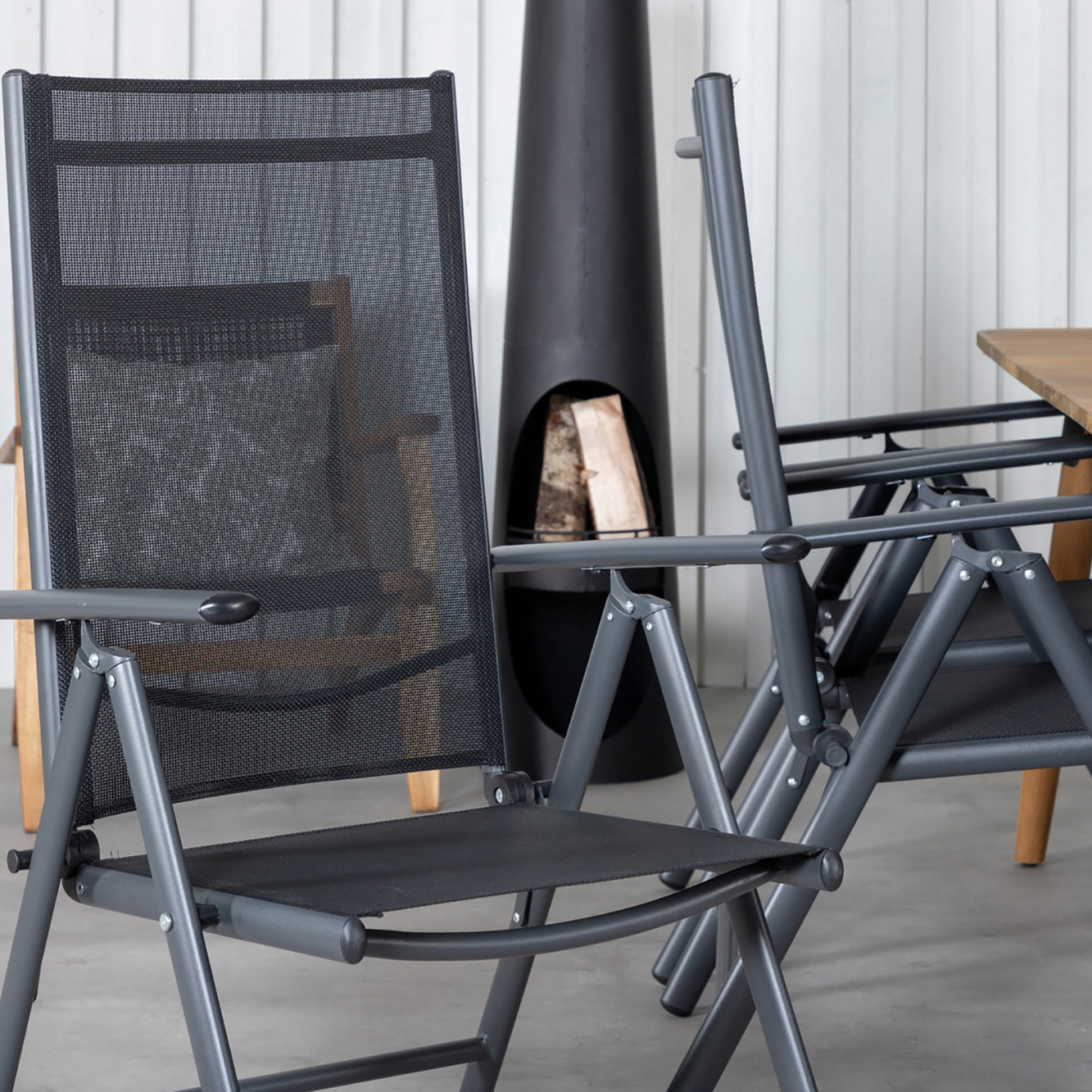 Matgrupp Venture Home Julian Matgrupp Utomhus 210cm med 6 Break Positionsstolar