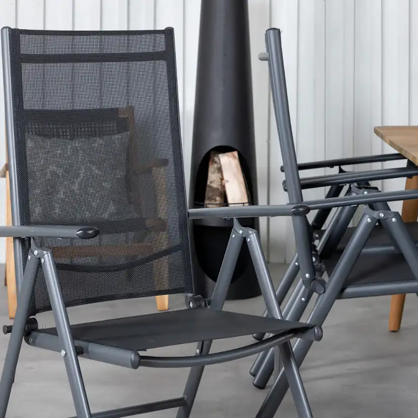 Matgrupp Venture Home Julian Matgrupp Utomhus 210cm med 6 Break Positionsstolar
