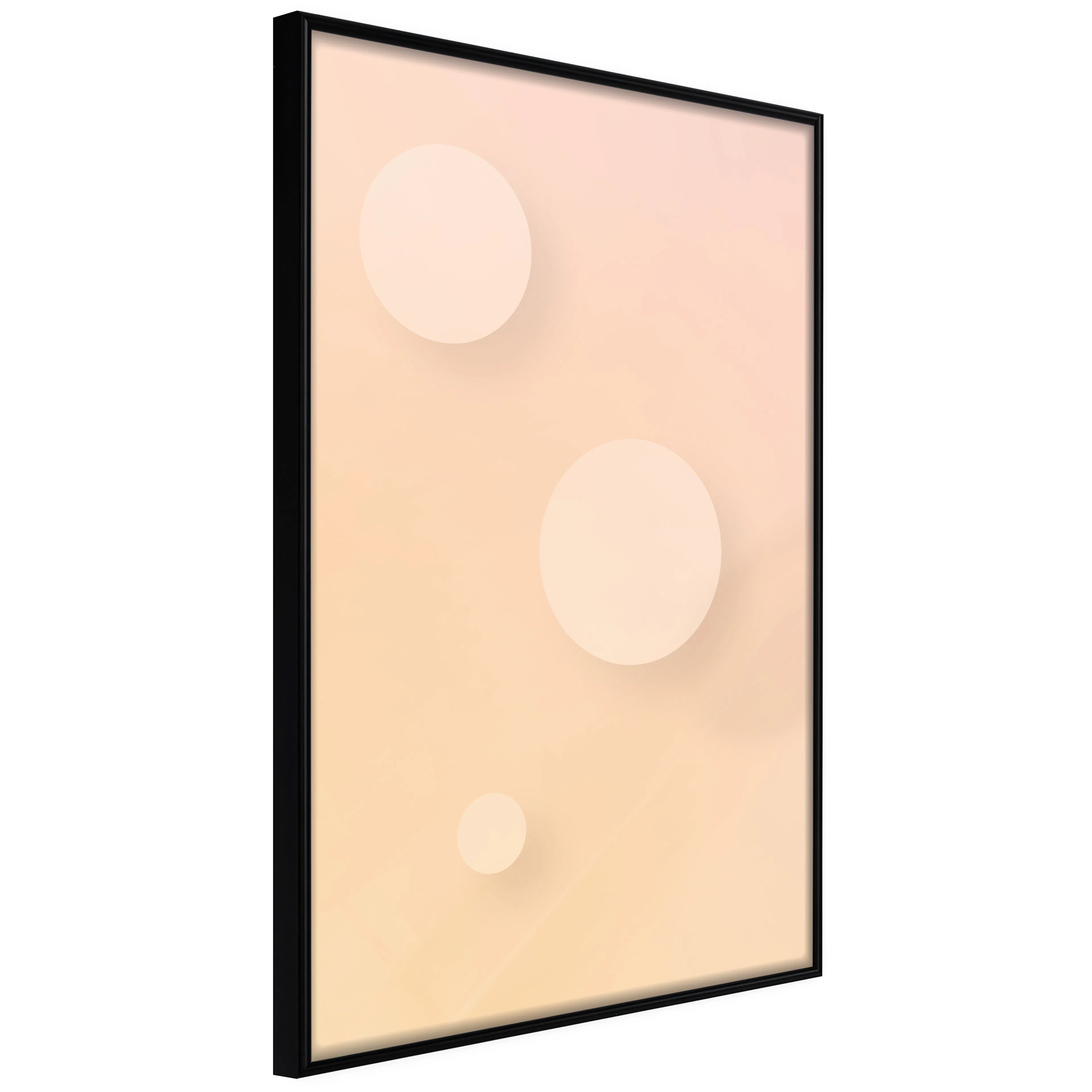 Affisch - Three Circles [Poster] 40x60 Svart ram, 40x60 cm