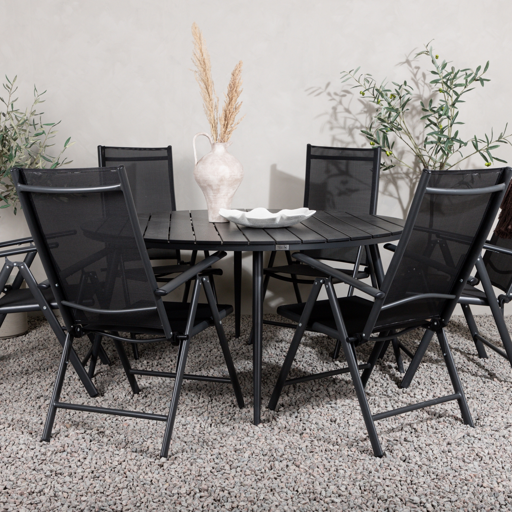 Matgrupp Venture Home Break Matgrupp Utomhus Rund 150 cm med 6 Break Positionsstol