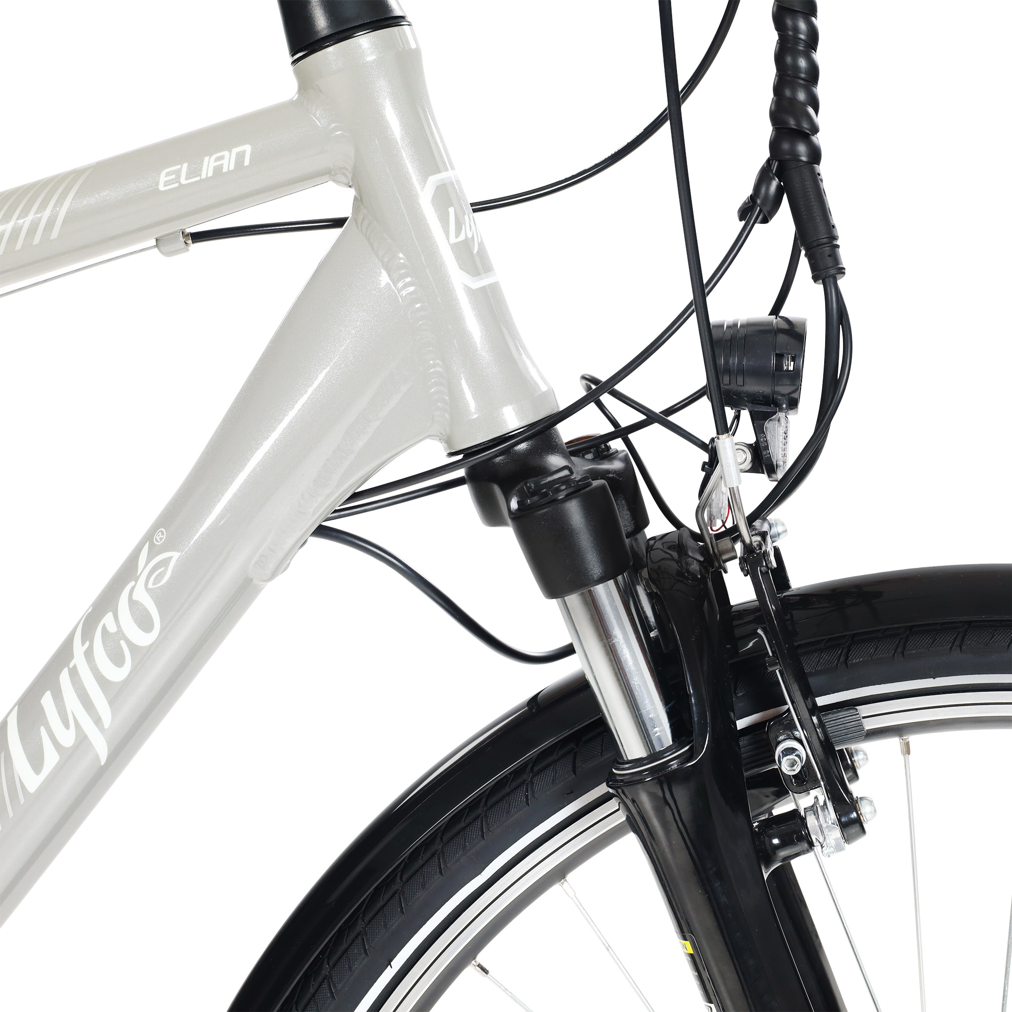 Elcykel Lyfco Herr 28" - Elian 10,4 Ah Silver