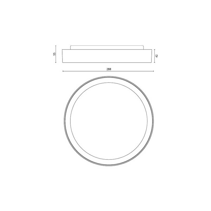 Taklampa SG ARMATUREN Arm Disc Vit 3000K med Sensor