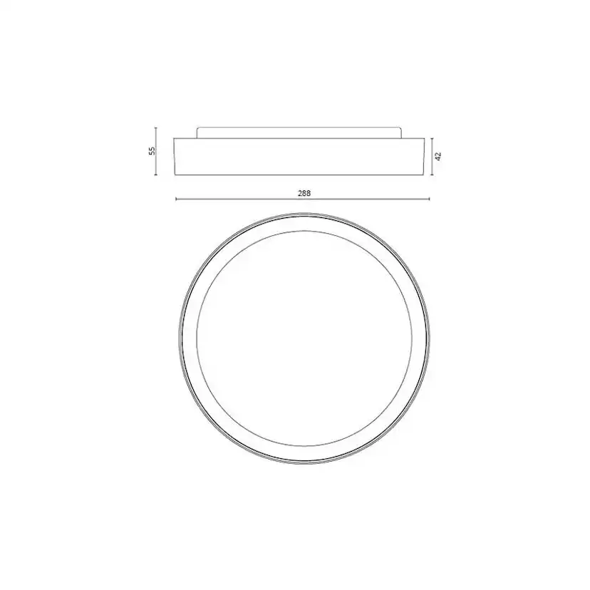 Taklampa SG ARMATUREN Arm Disc Vit 3000K med Sensor