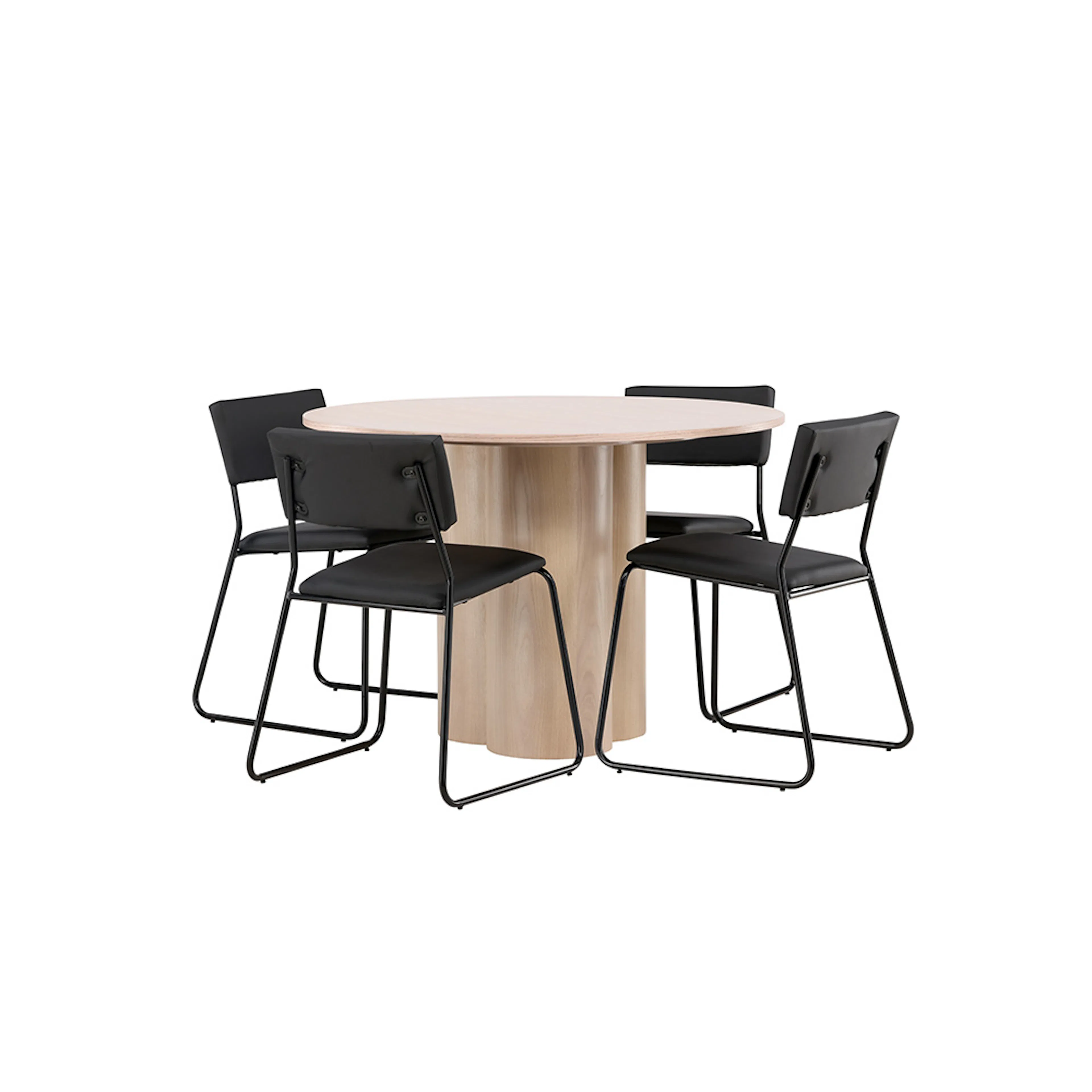 Matgrupp Venture Home Olivia med 4 Kenth Stolar Natur