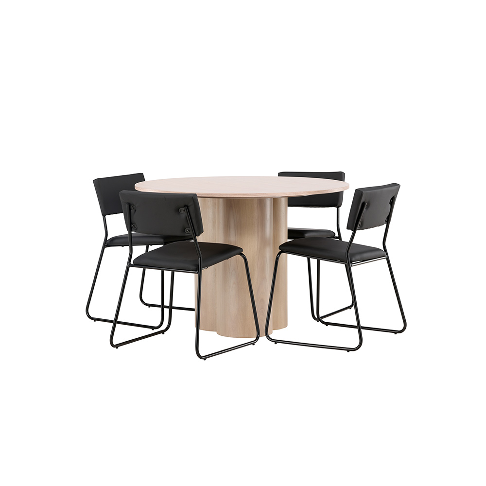 Matgrupp Venture Home Olivia med 4 Kenth Stolar Natur