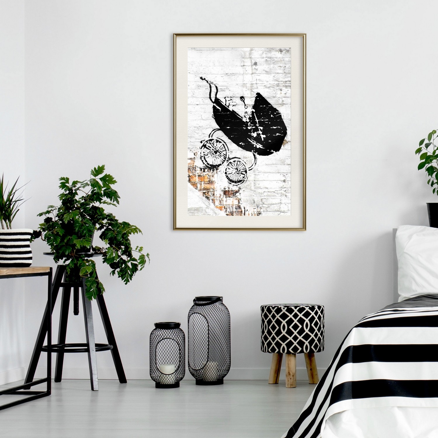 Poster Artgeist Affisch Speeding Stroller