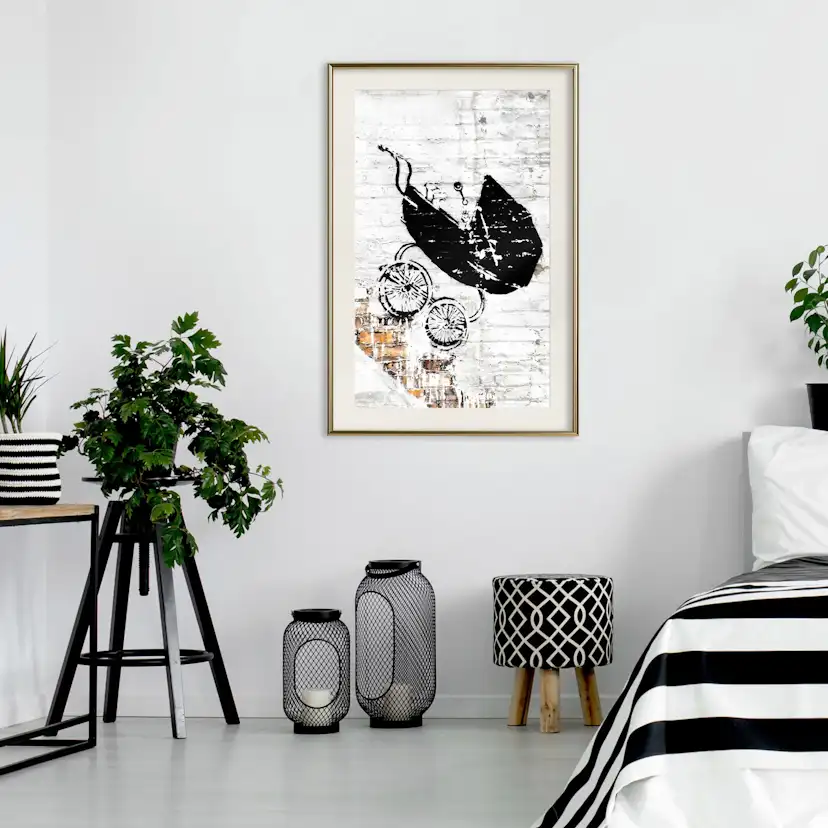 Poster Artgeist Affisch Speeding Stroller