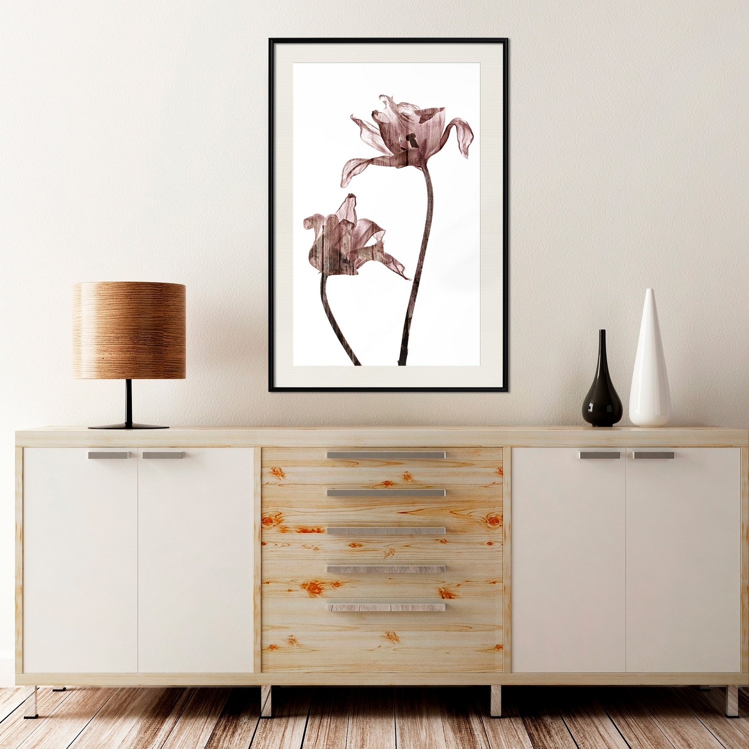 Affisch - Illuminated Closeness [Poster] 40x60 Svart ram med passepartout, 40x60 cm