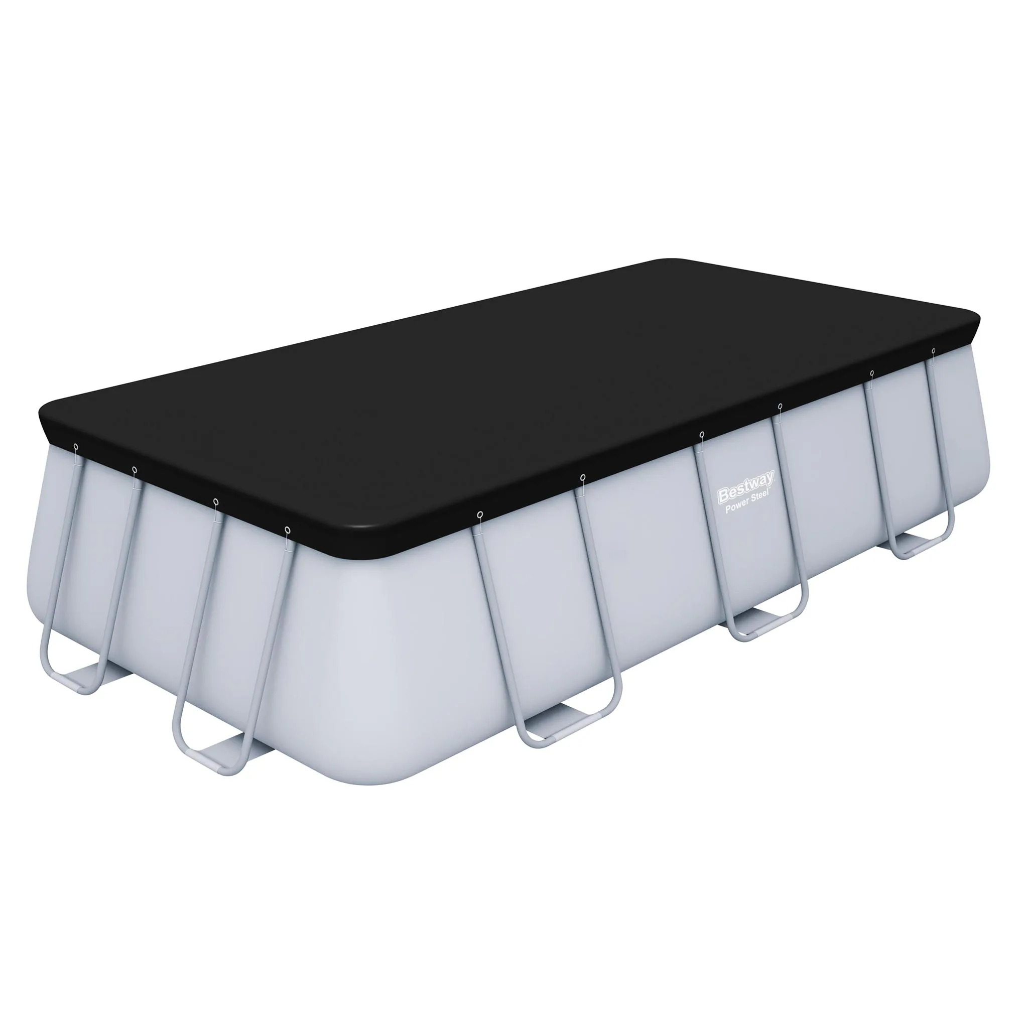 Poolöverdrag Bestway Flowclear PVC Svart 4,12 x 2,01 m Poolskydd