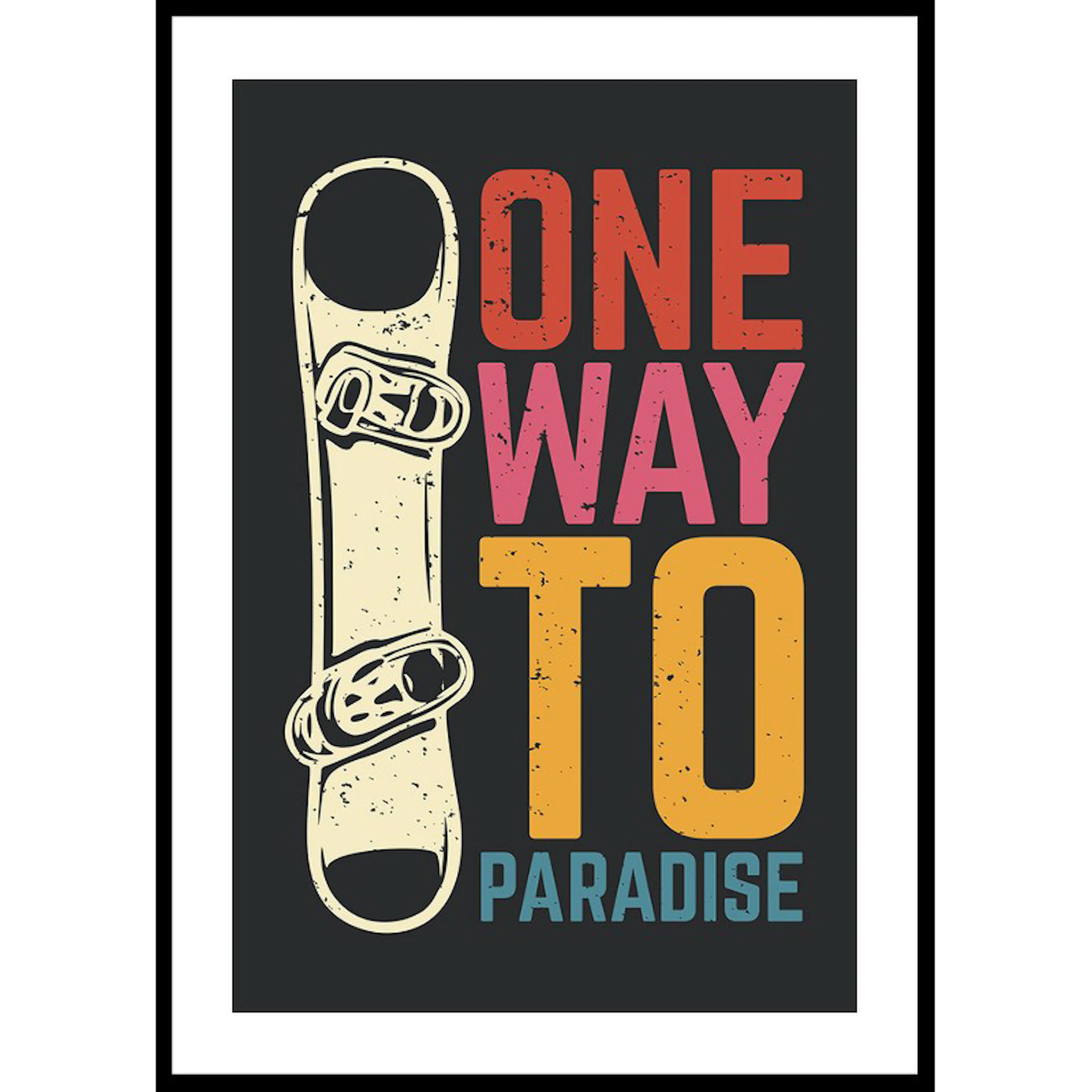 Poster Gallerix One Way To Paradise