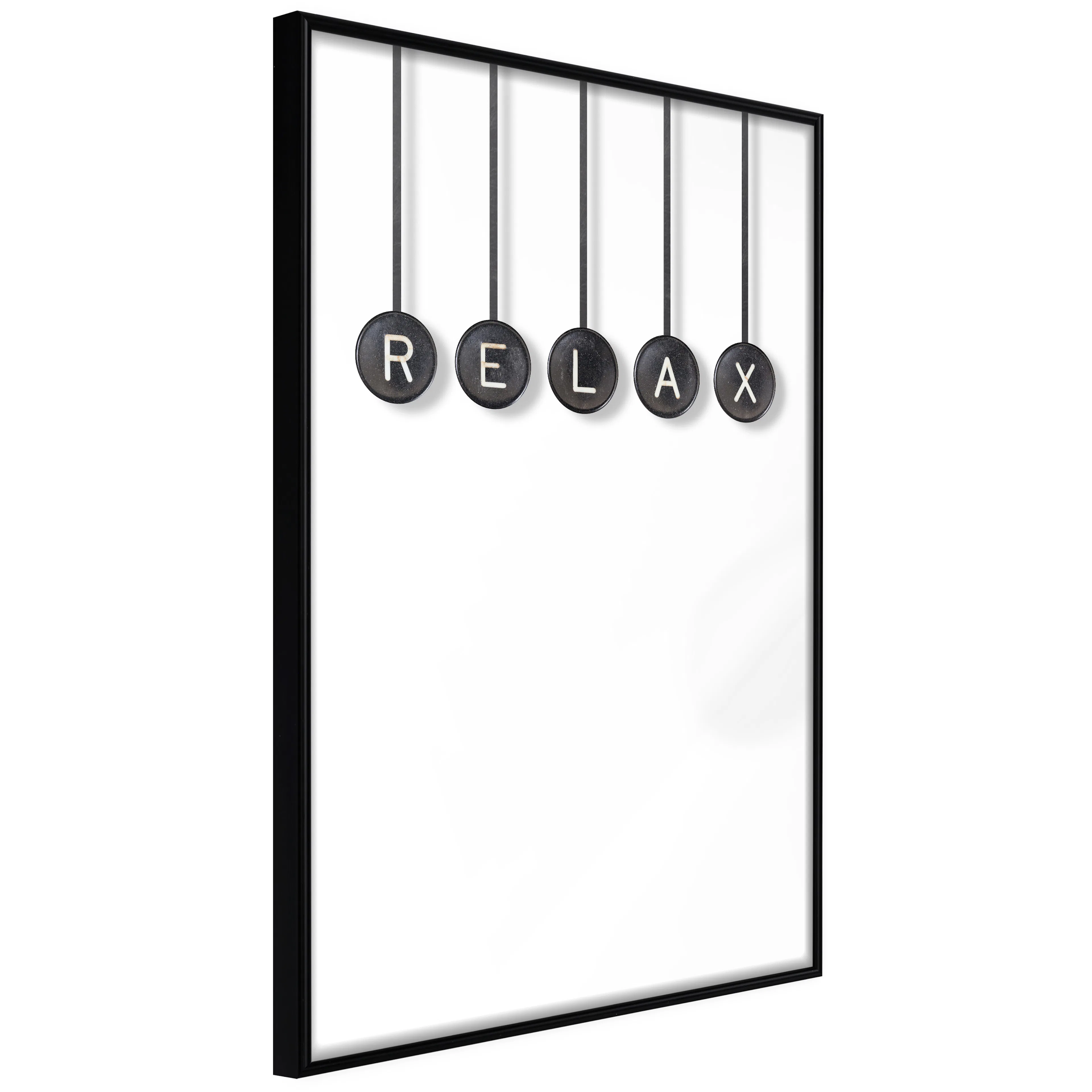 Affisch - Relax [Poster] 40x60 Svart ram, 40x60 cm