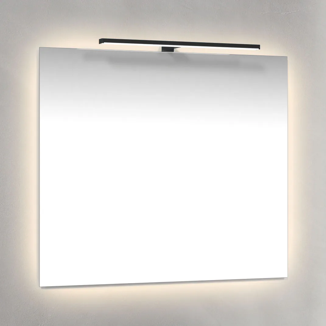 Spegel Macro Design Ambilight med Svart T-belysning