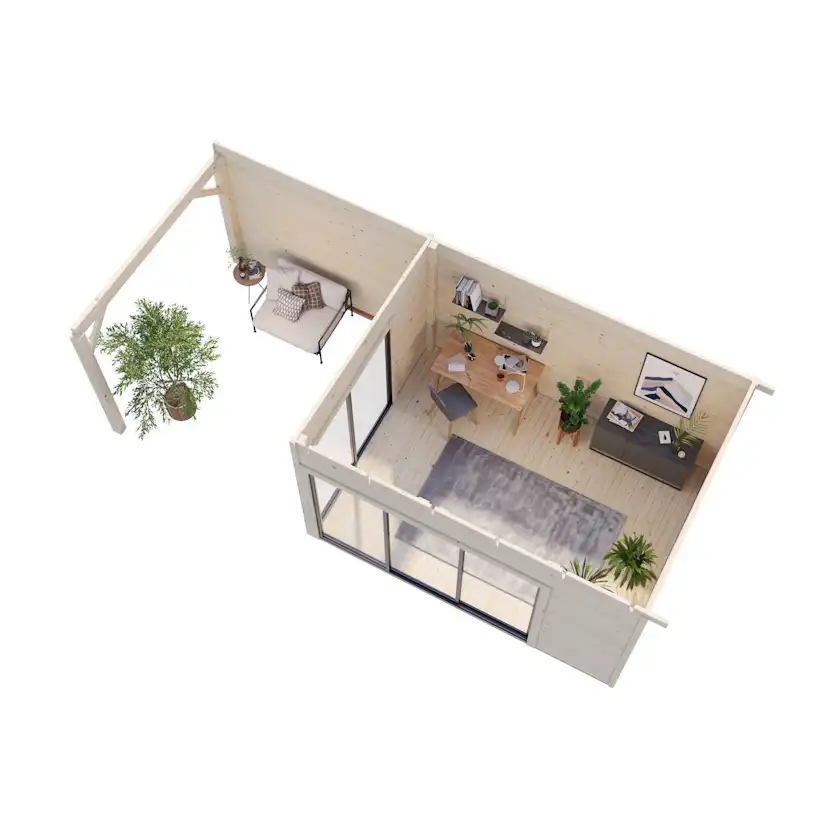 Stuga Palmako Andrea 20,0 m2 (inv. 11,2 m2)
