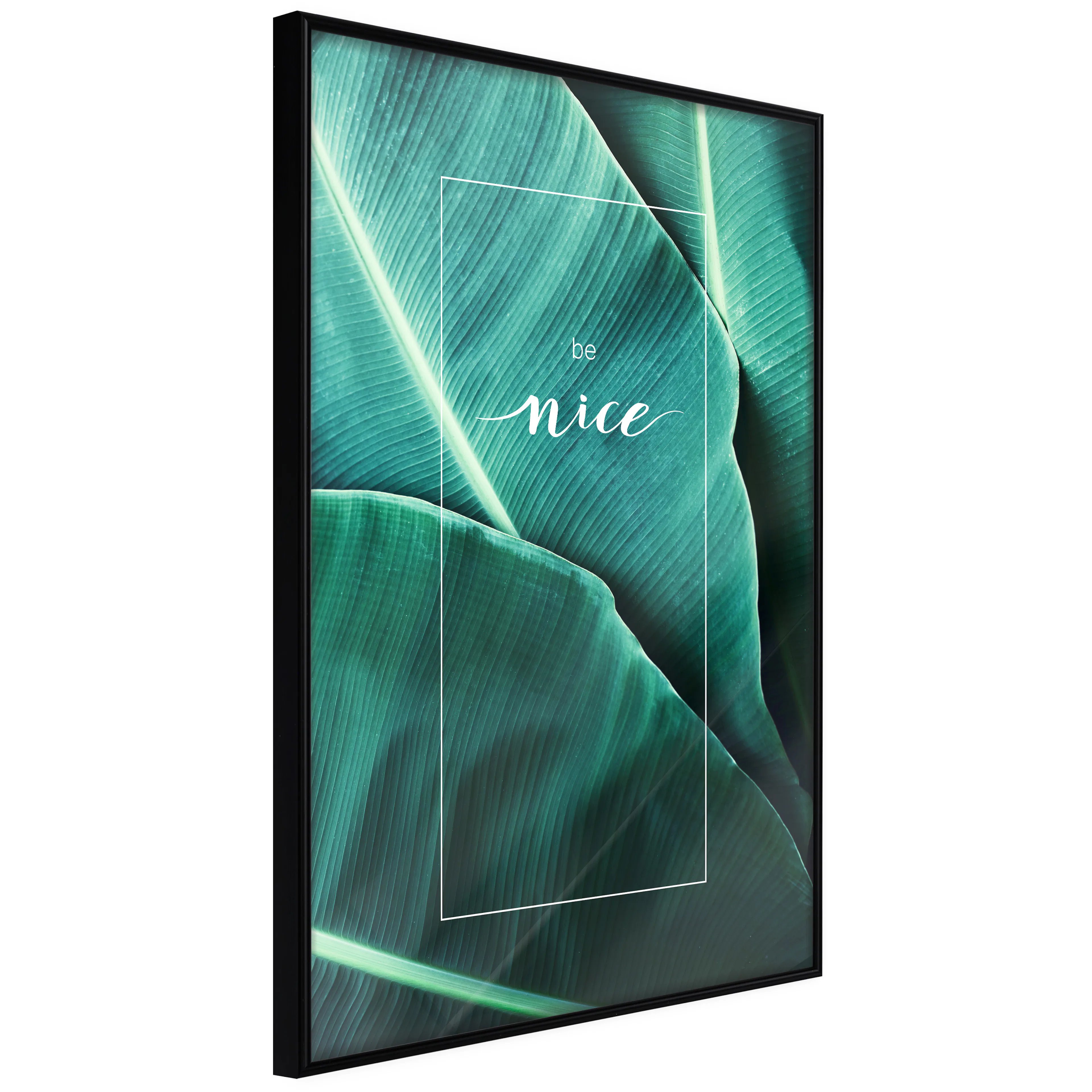 Affisch - Be Nice [Poster] 40x60 Svart ram, 40x60 cm