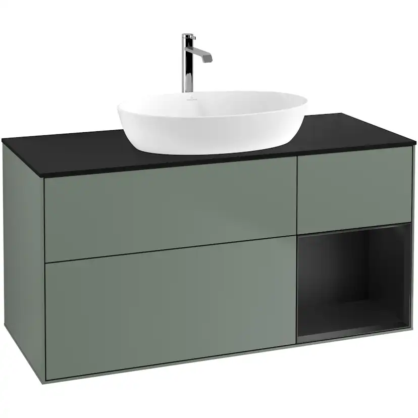 Tvättställsskåp Villeroy & Boch Finion med 3 Lådor Hylla och Bänkskiva för Fristående Tvättställ från Artis & Collaro