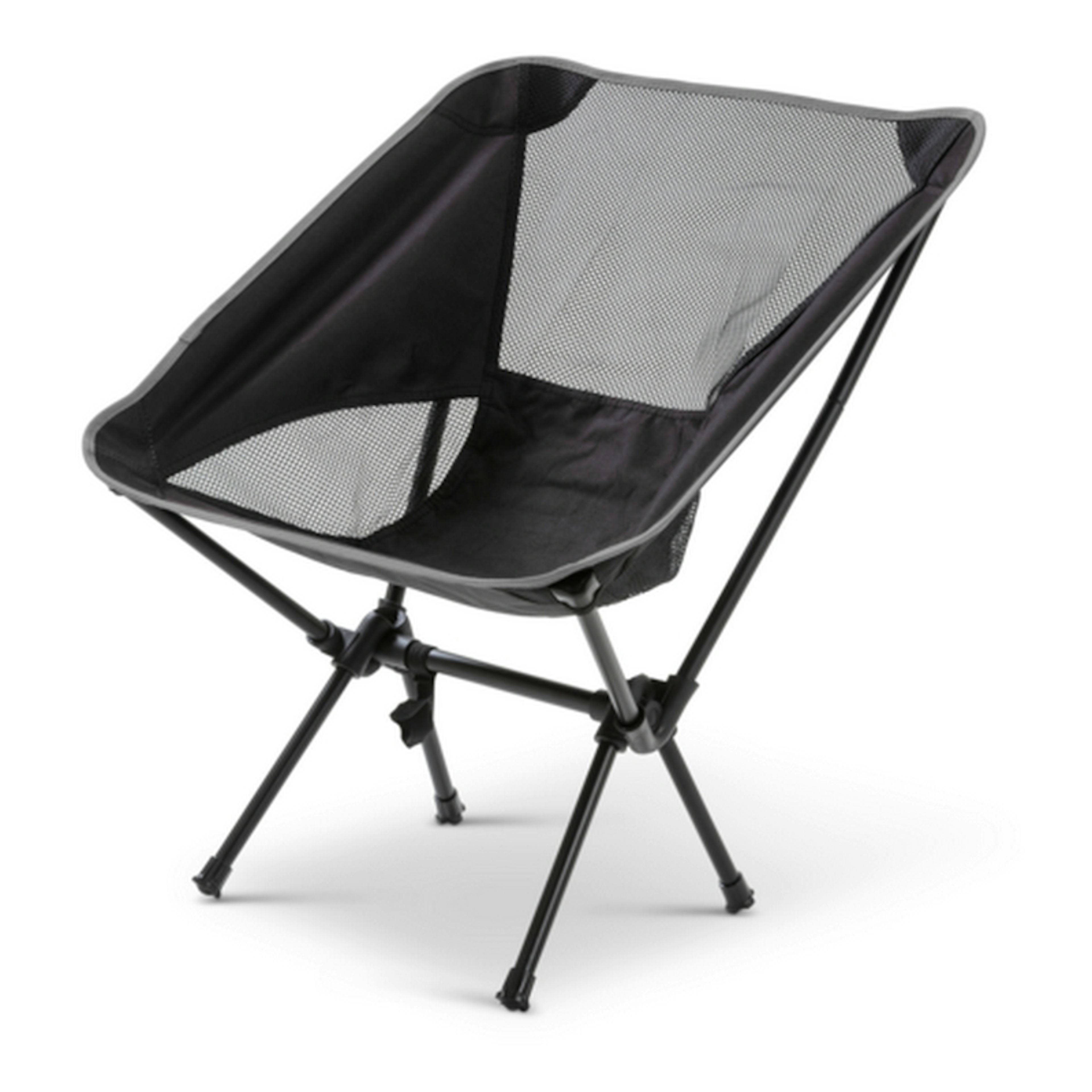 Campingstol Briv Svart Hopfällbar Med Väska