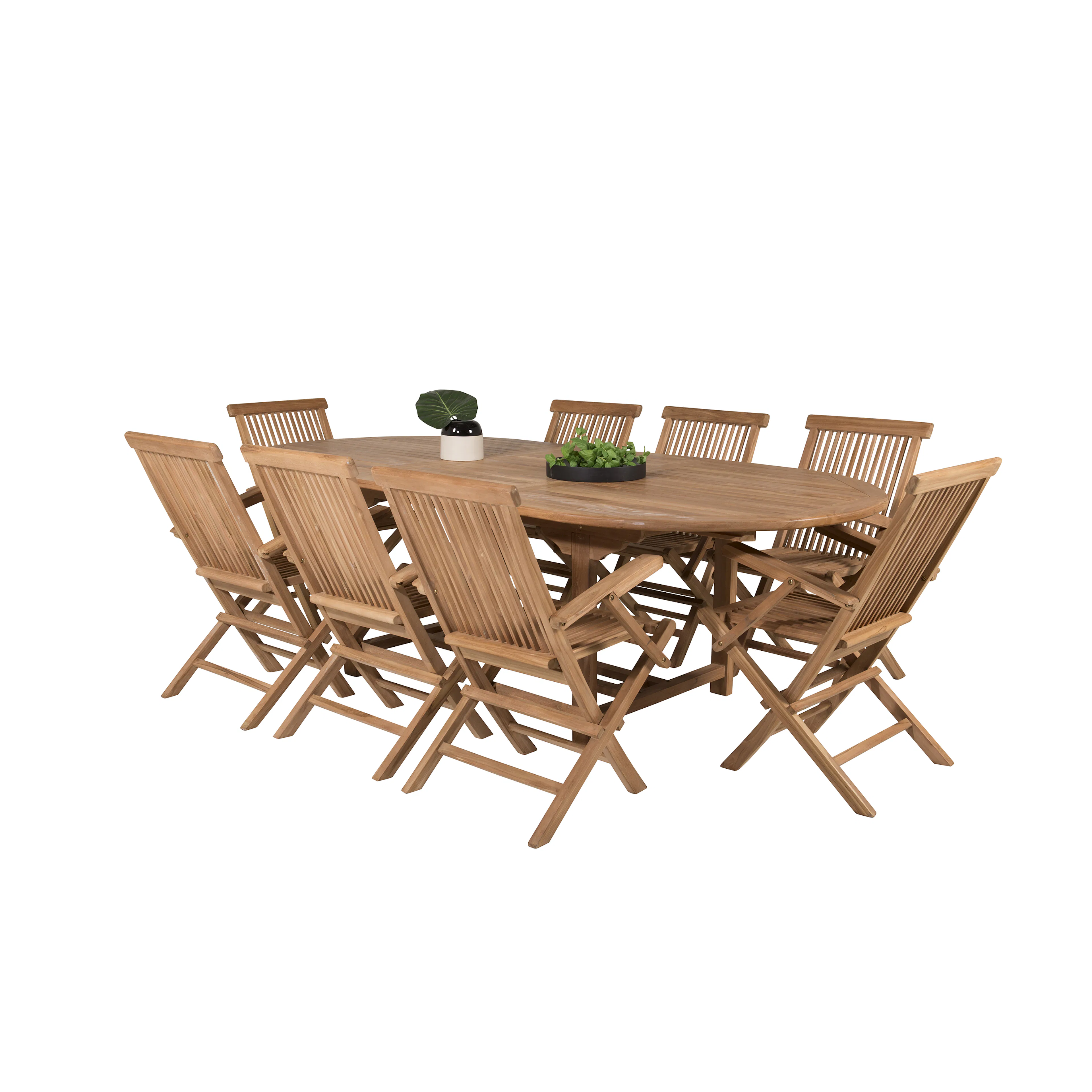 Matgrupp Venture Home Kiara 180/240 med 8 Stolar Med Armstöd