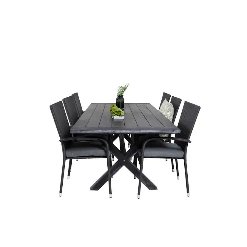 Matgrupp Venture Home Rossi 200 med 6 Asta Stolar