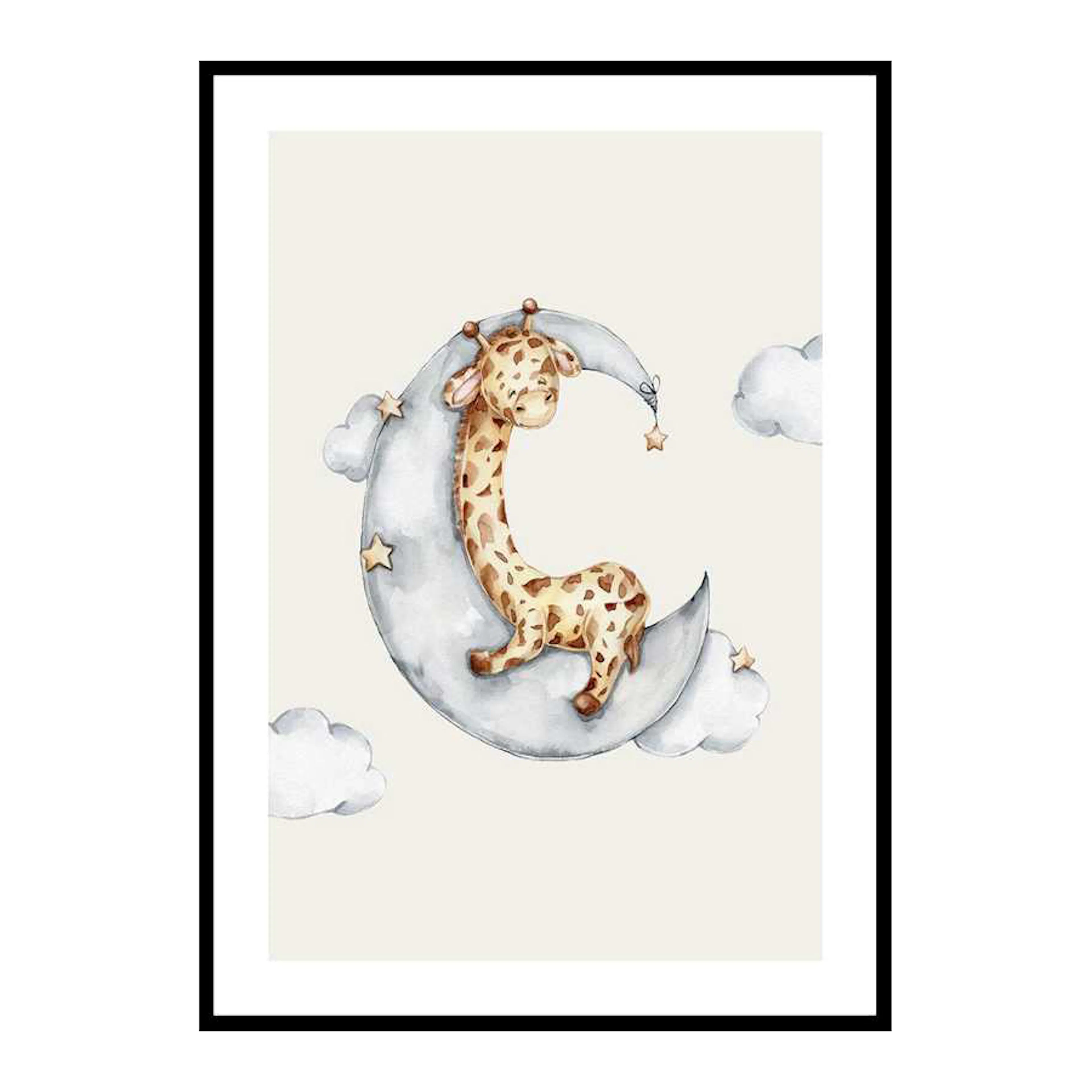 Sleeping Giraffe 70x100 cm