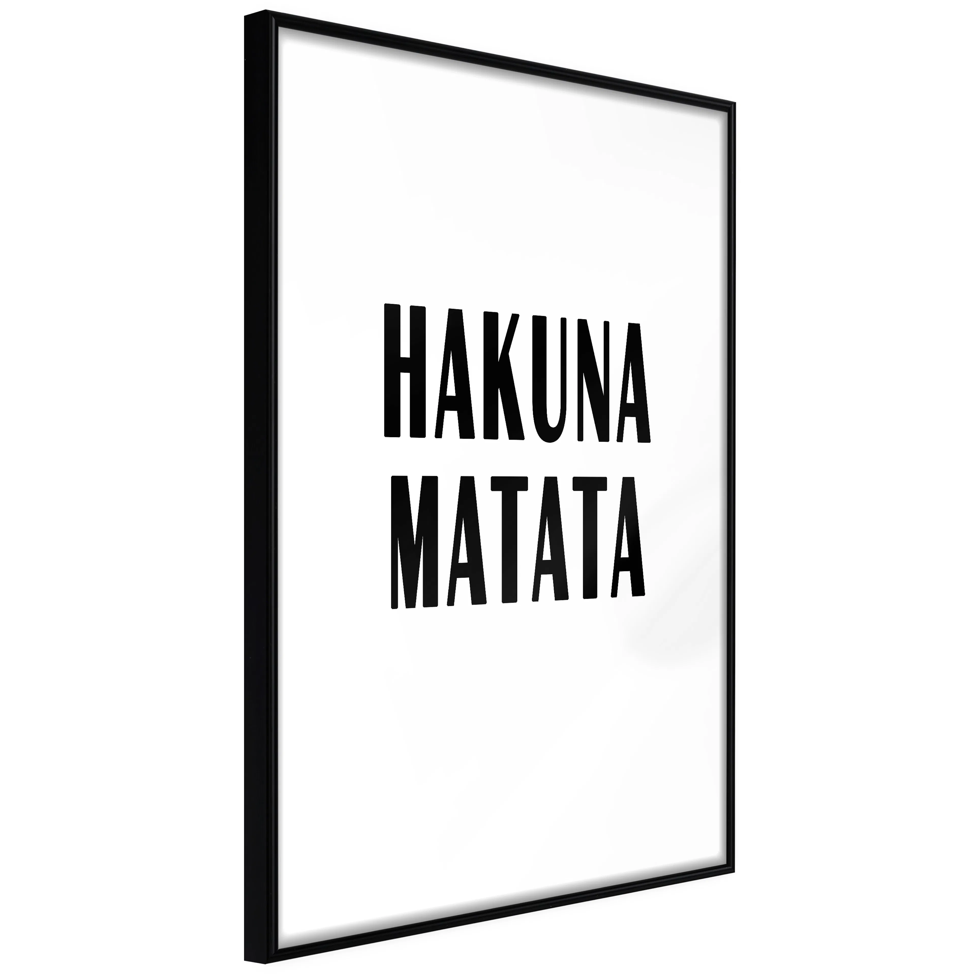 Affisch - Hakuna Matata [Poster] 40x60 Svart ram, 40x60 cm