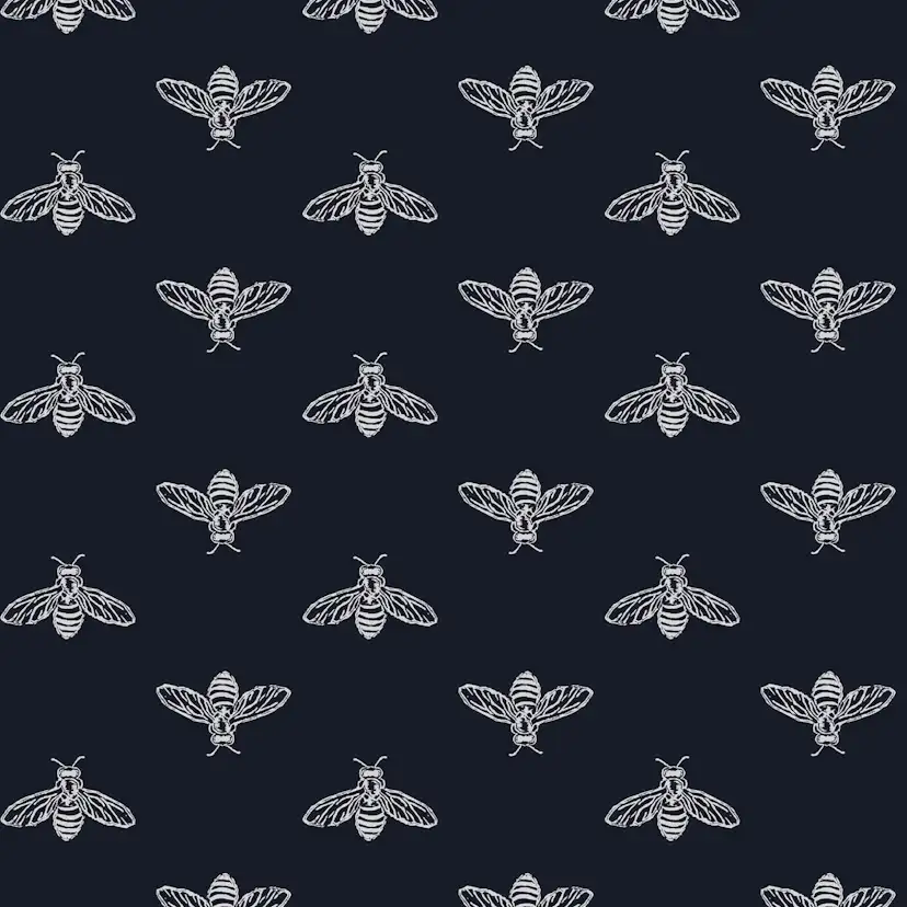 Fototapet Joules Block Print Bee French Navy 10mx52 cm