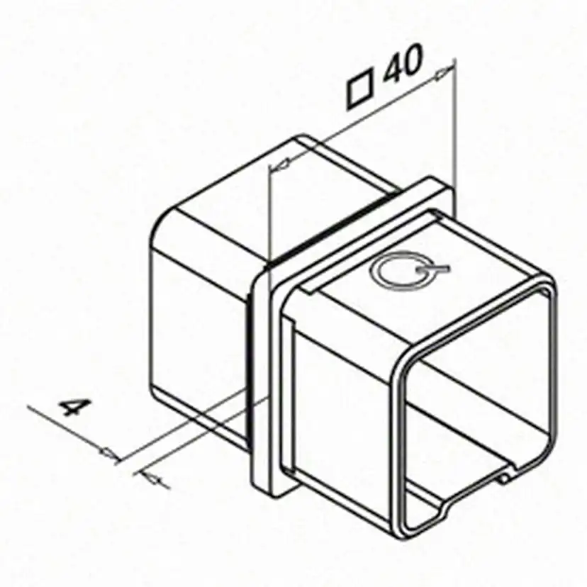 Koppling Rak Herrljunga Ledstångsfabrik Utomhus