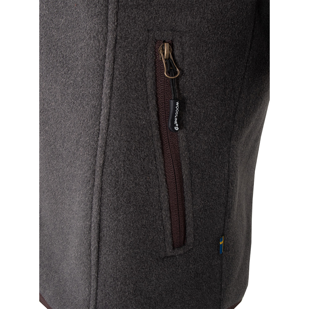 Fleecetröja Woodline Bolmen Grå Dam