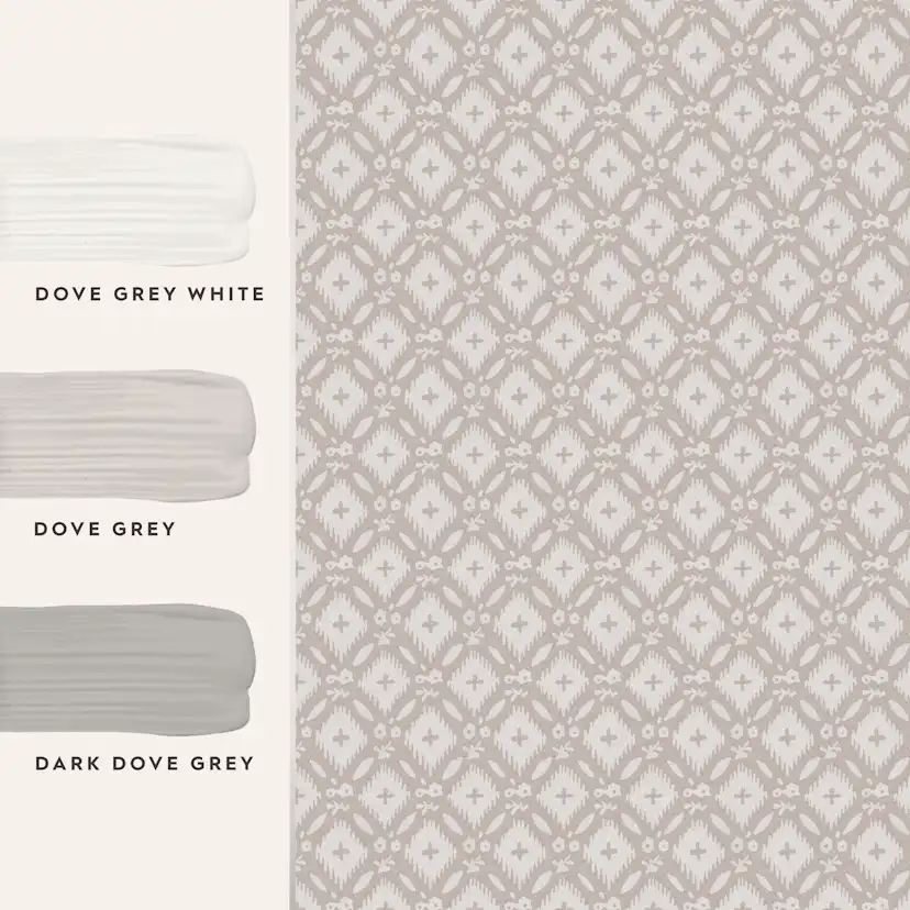 Tapet Laura Ashley Vitbrook Dove Grå 118474