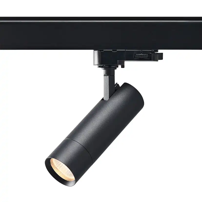 SPOTL 5,4W 390LM 27/3K 36° SV OPTIC TRACK XXS 3-FAS Svart