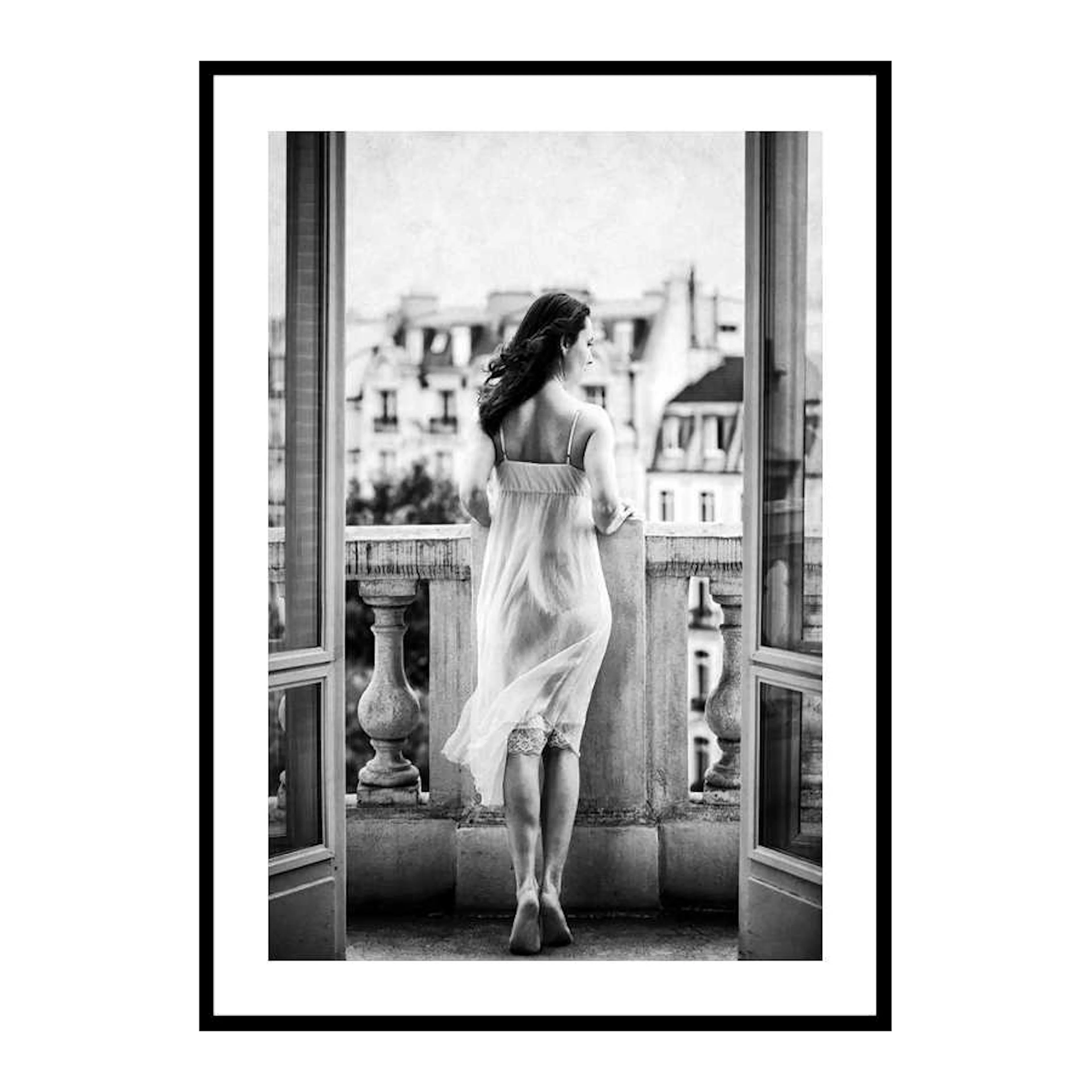Poster Gallerix Woman On Balcony