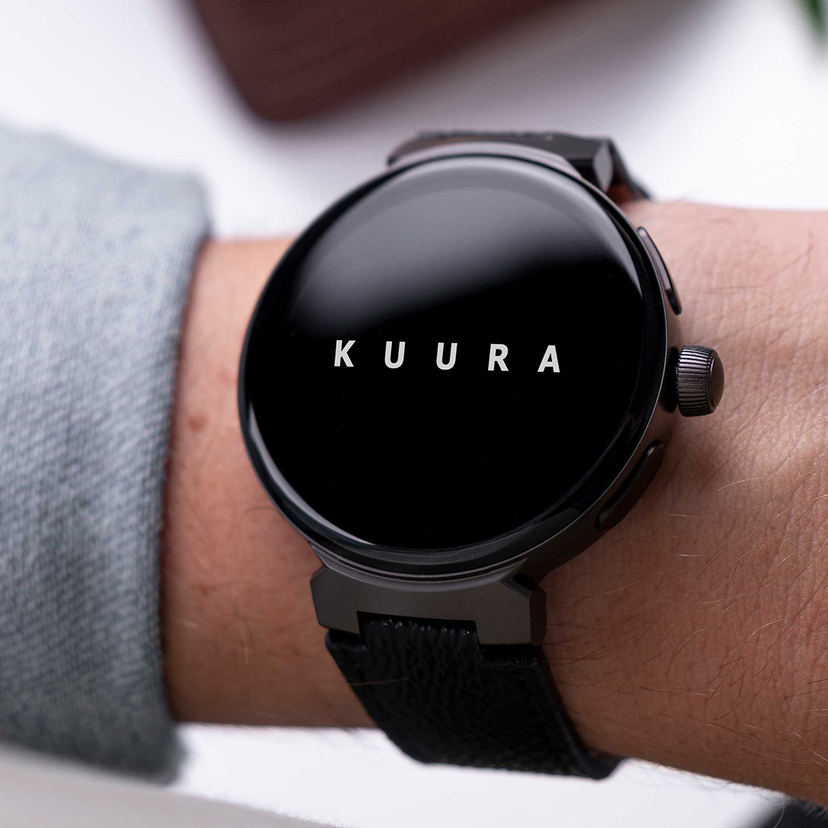 Kuura Smartwatch FM1 V3, Svart Svart