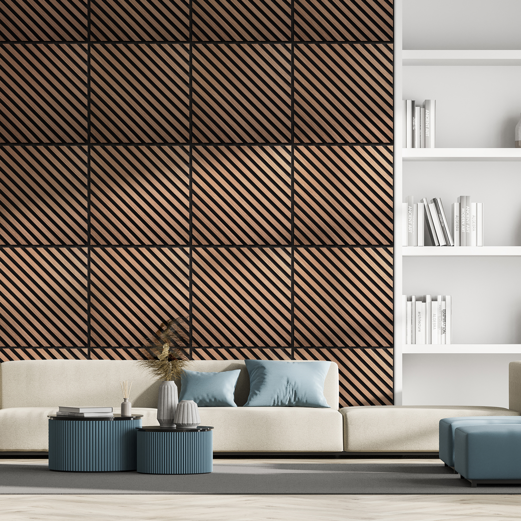 Akustikpaneler NQD Smartwall Fyrkantiga 4-Pack