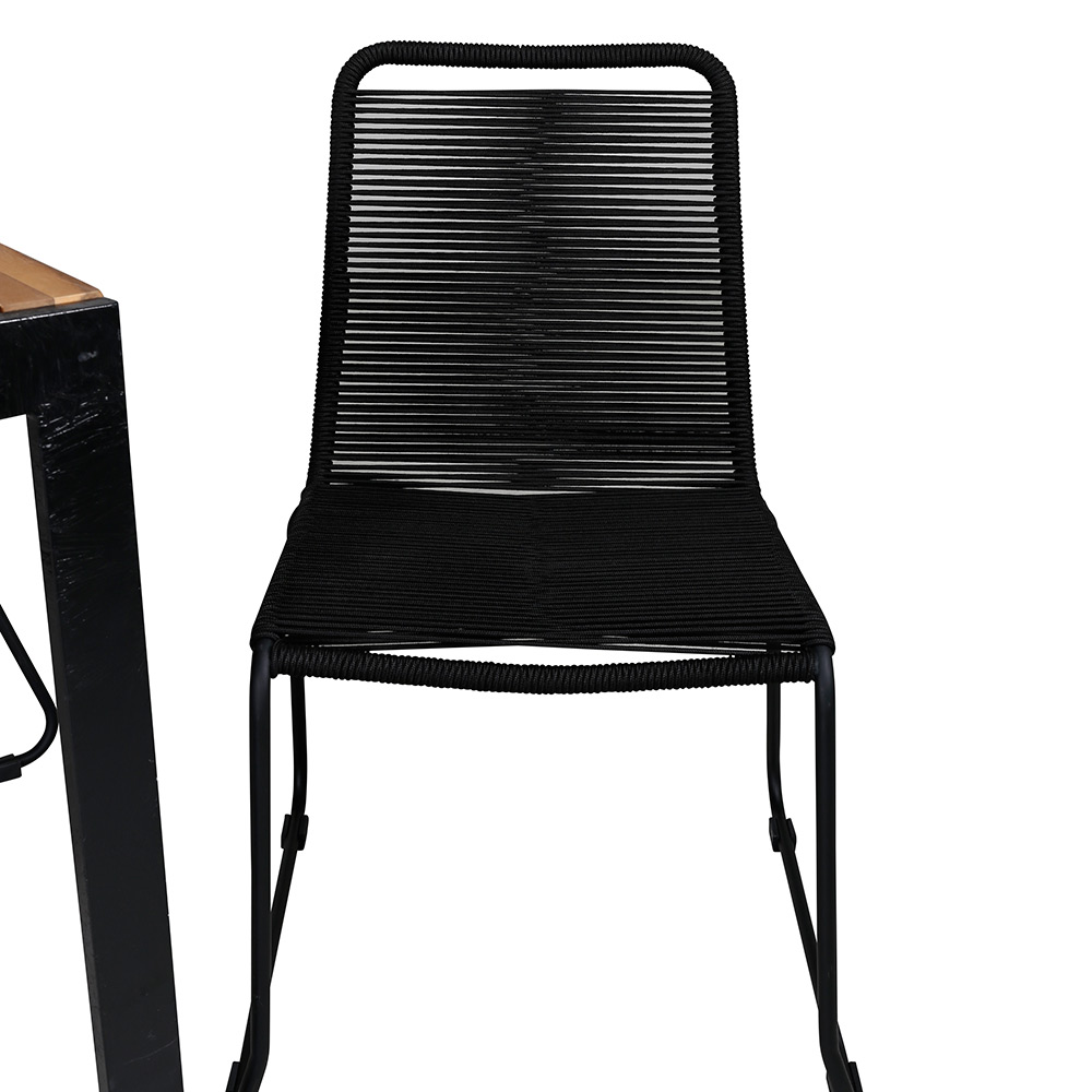 Matgrupp Utomhus Venture Home Bois med 6 Levi Trädgårdsstolar