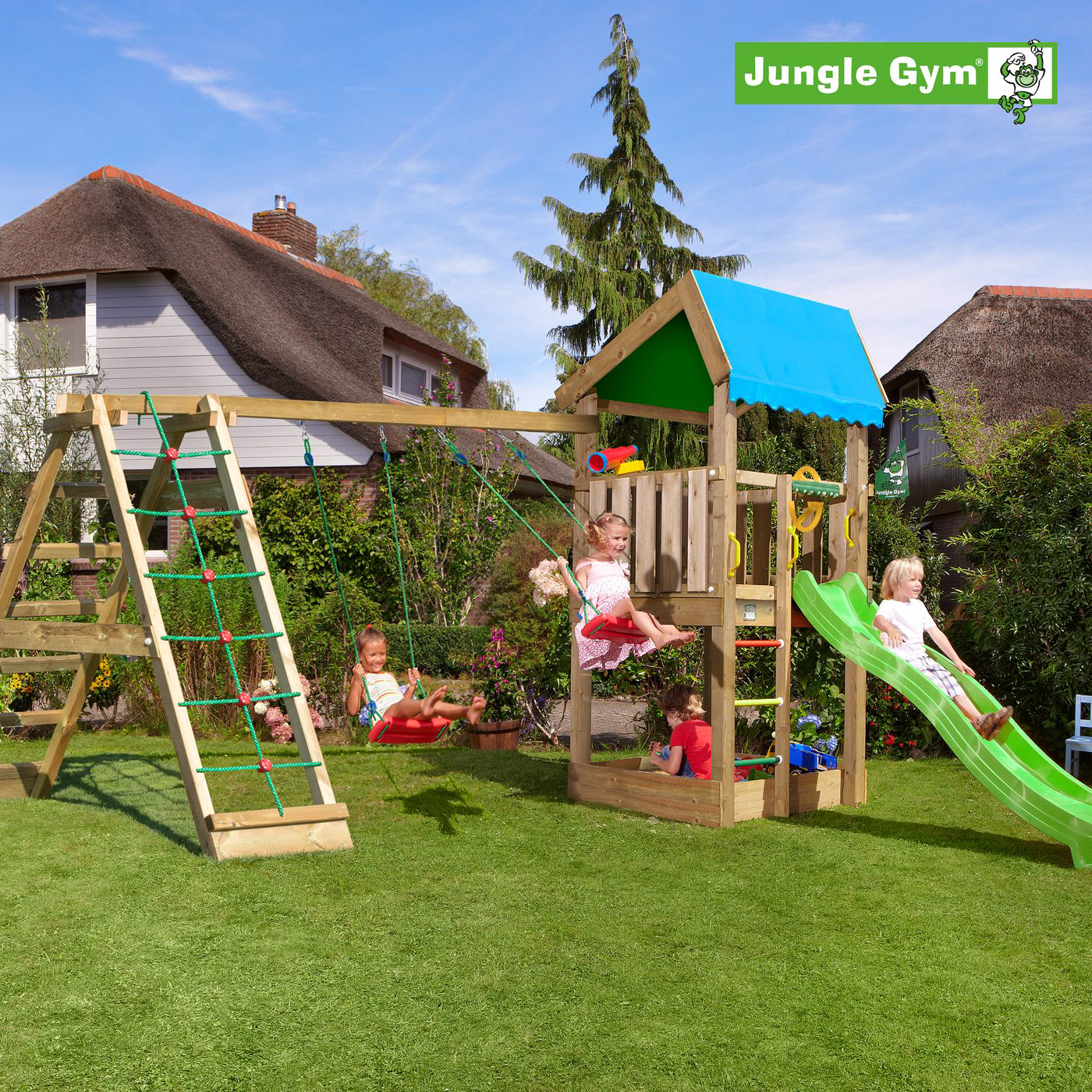 Lektorn Jungle Gym Home Komplett Inkl Climb Modul X'tra och Rutschkana