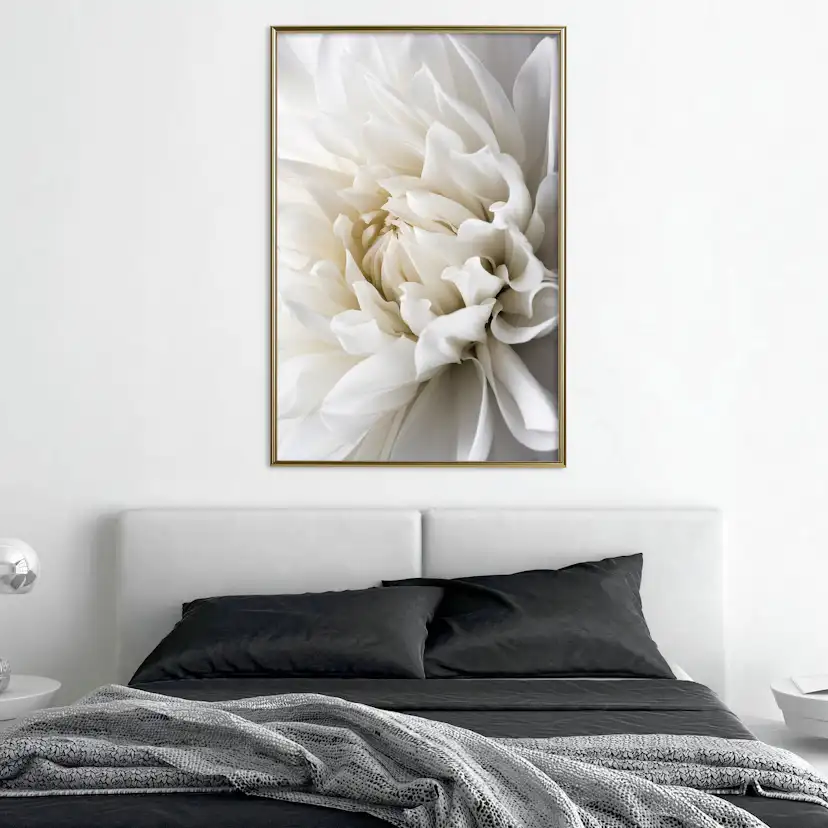 Poster Artgeist Affisch White Dahlia