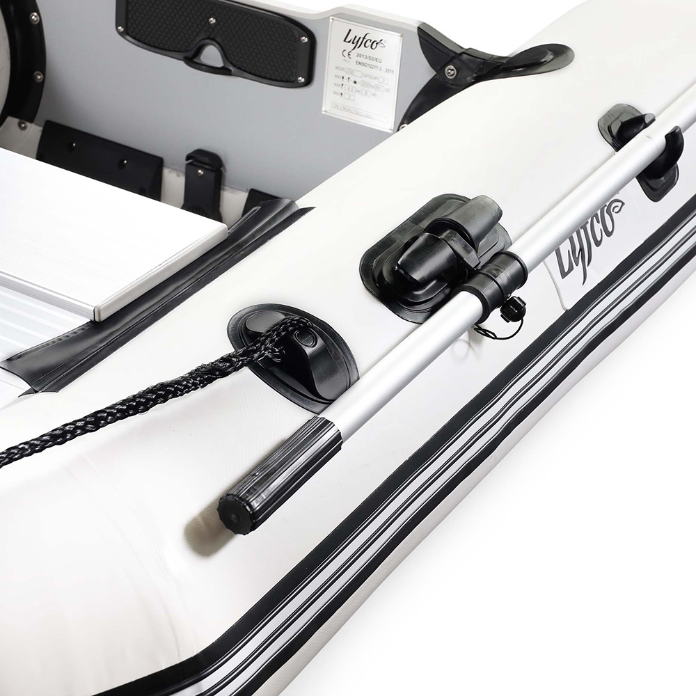 Gummibåt 270cm (0,9 mm PVC), vit Färg Vit