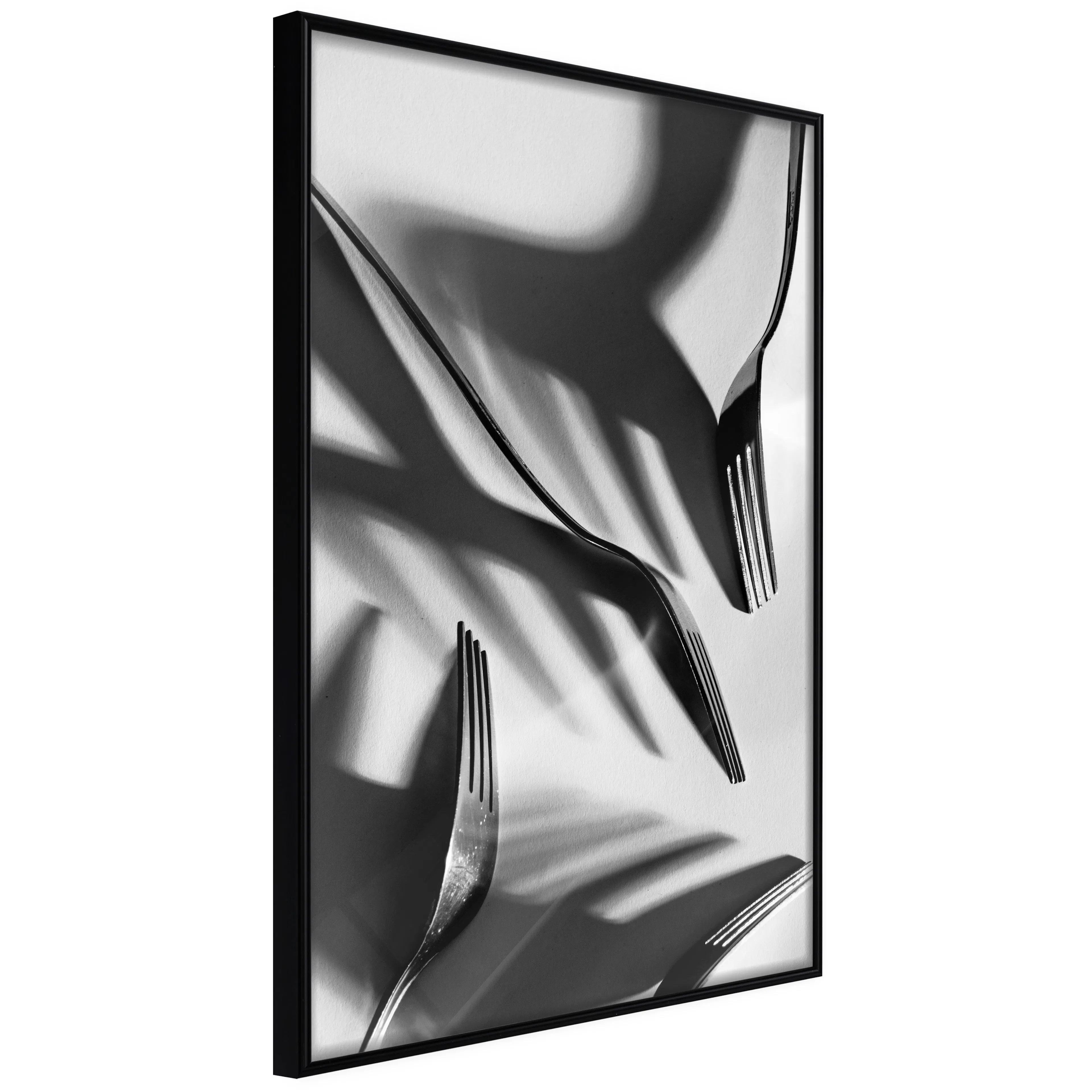 Affisch - Forks [Poster] 40x60 Svart ram, 40x60 cm
