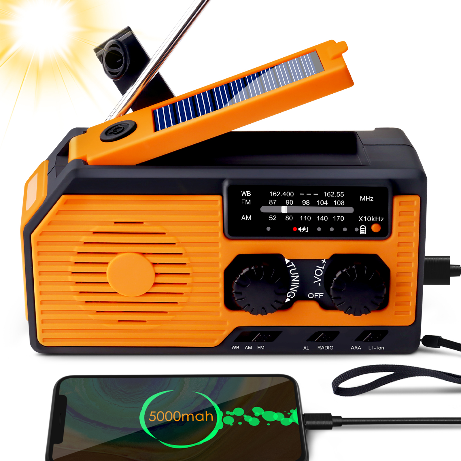 Vevradio Briv FM/AM Med Powerbank