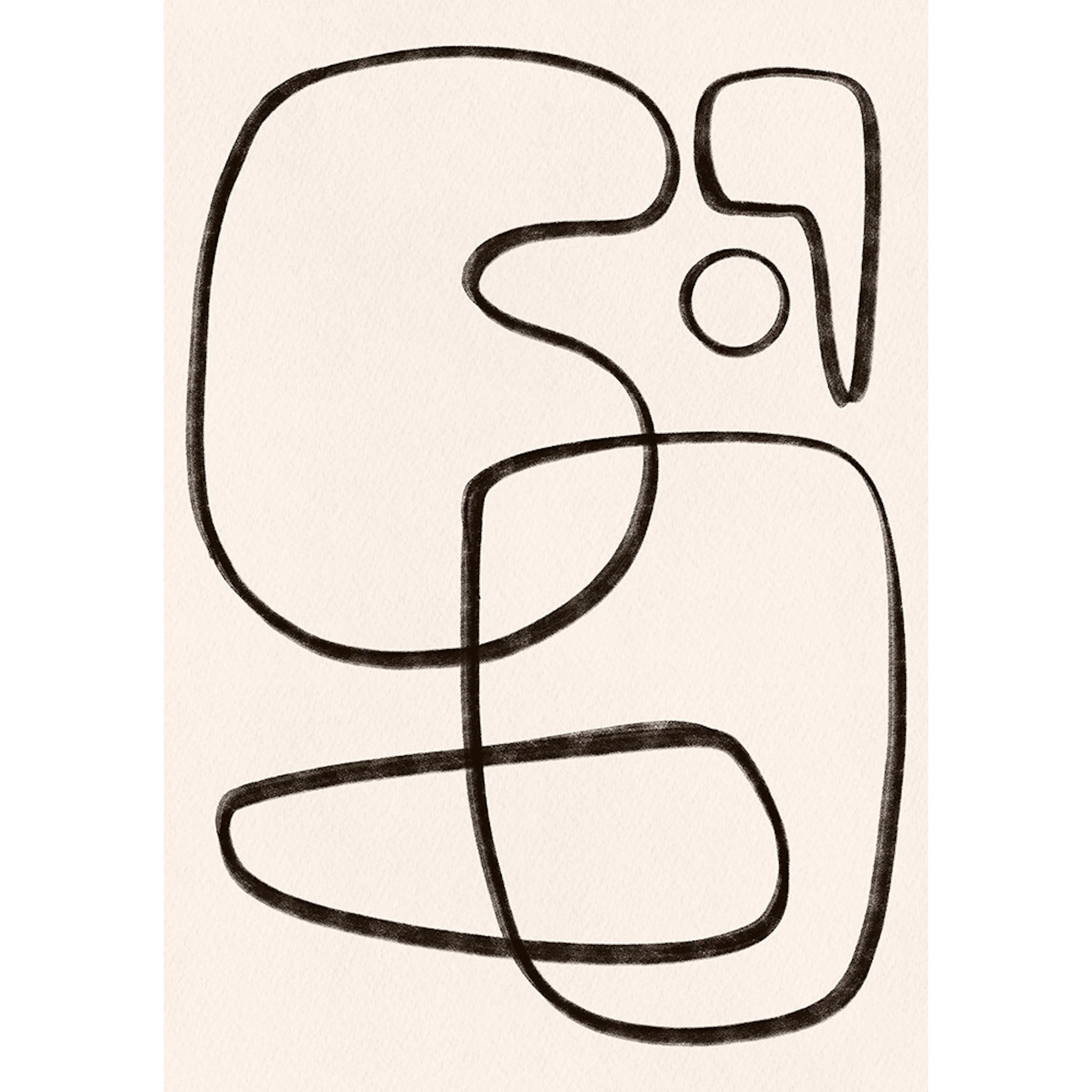 Posters Venture Home Line Art Vit/svart