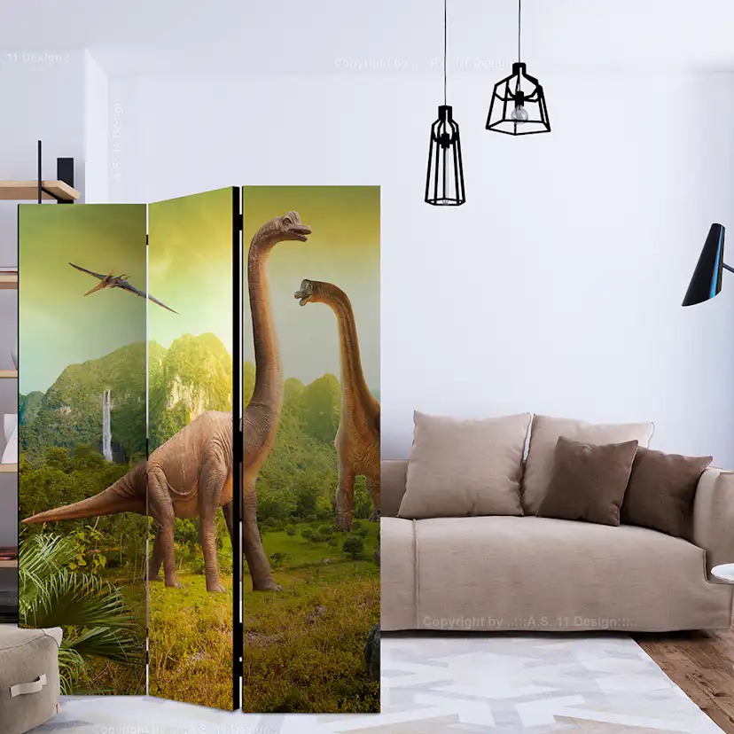 Rumsavdelare Skärmvägg Arkiio Dinosaurs 135x172 cm