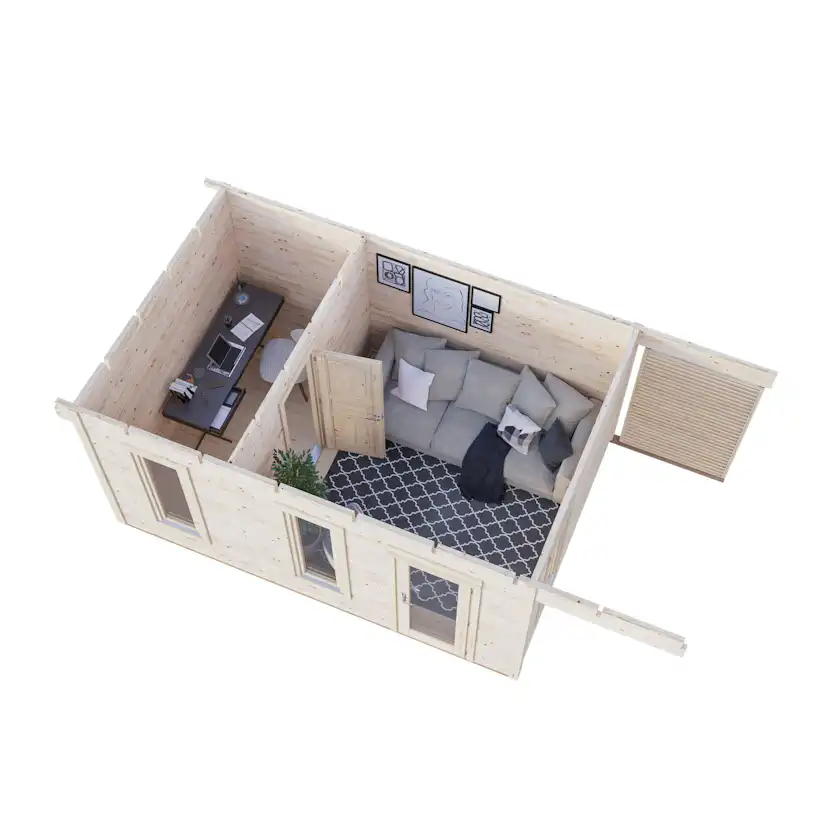 Grace 12,4 m2+4,1 m2 PNT7042A1 Ljusgrå/Antracit