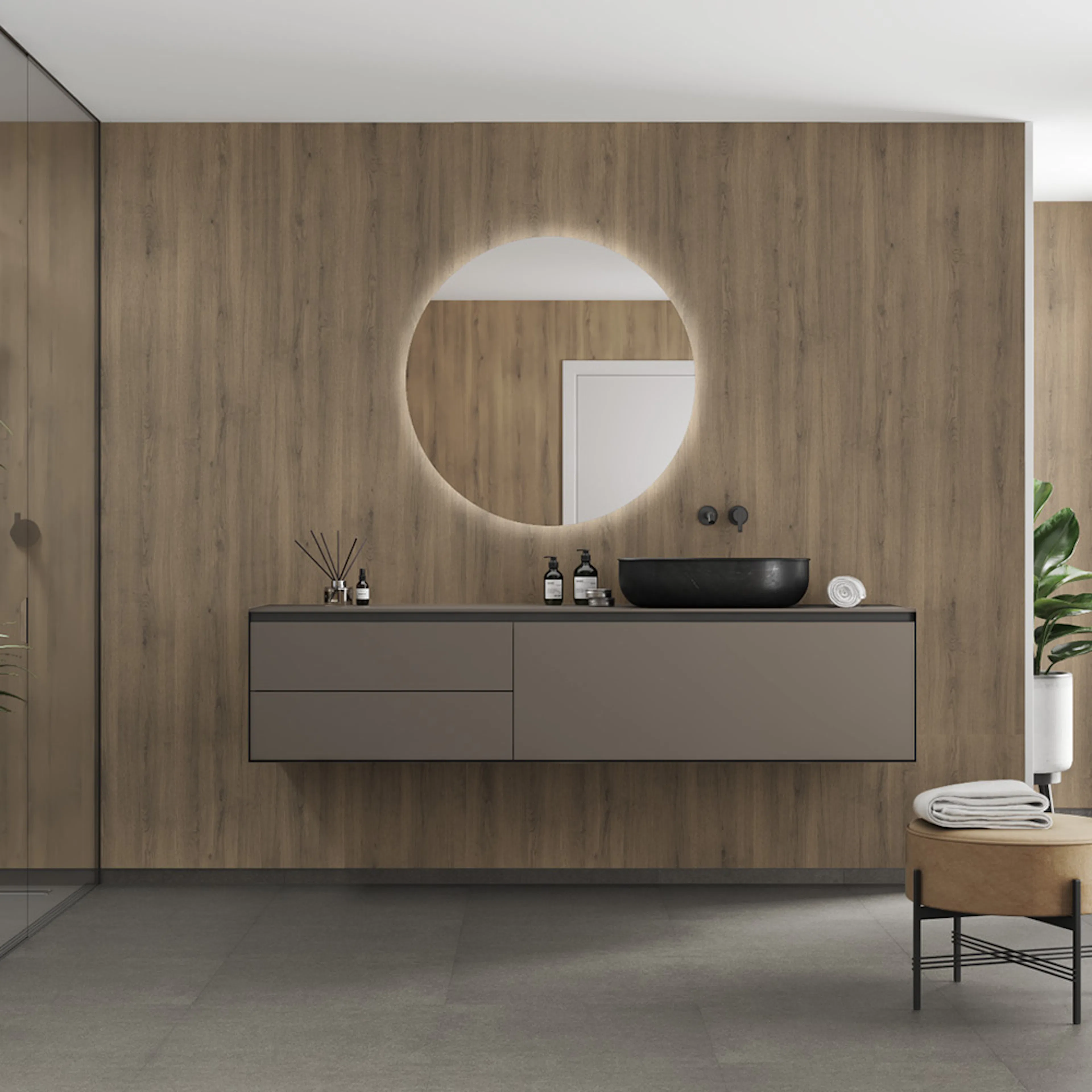 Våtrumsskiva Fibo 2164-M00 Pure Oak 10x620x2400 mm