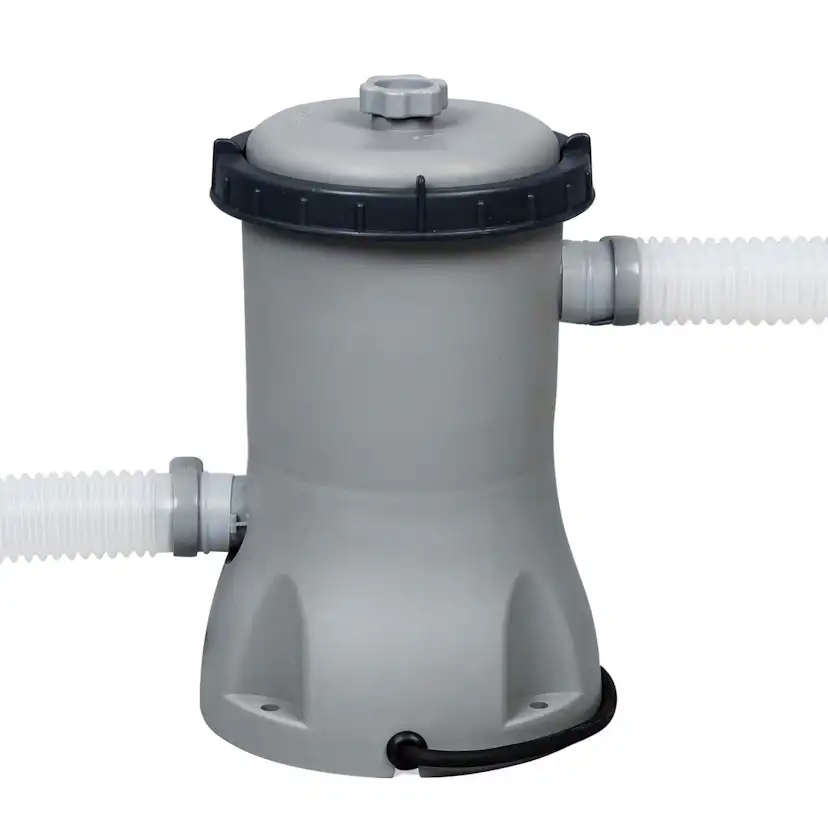 Poolpaket Bestway Steel Pro Max Ø4,3m Stålramspool Ovanmark med Filterpump