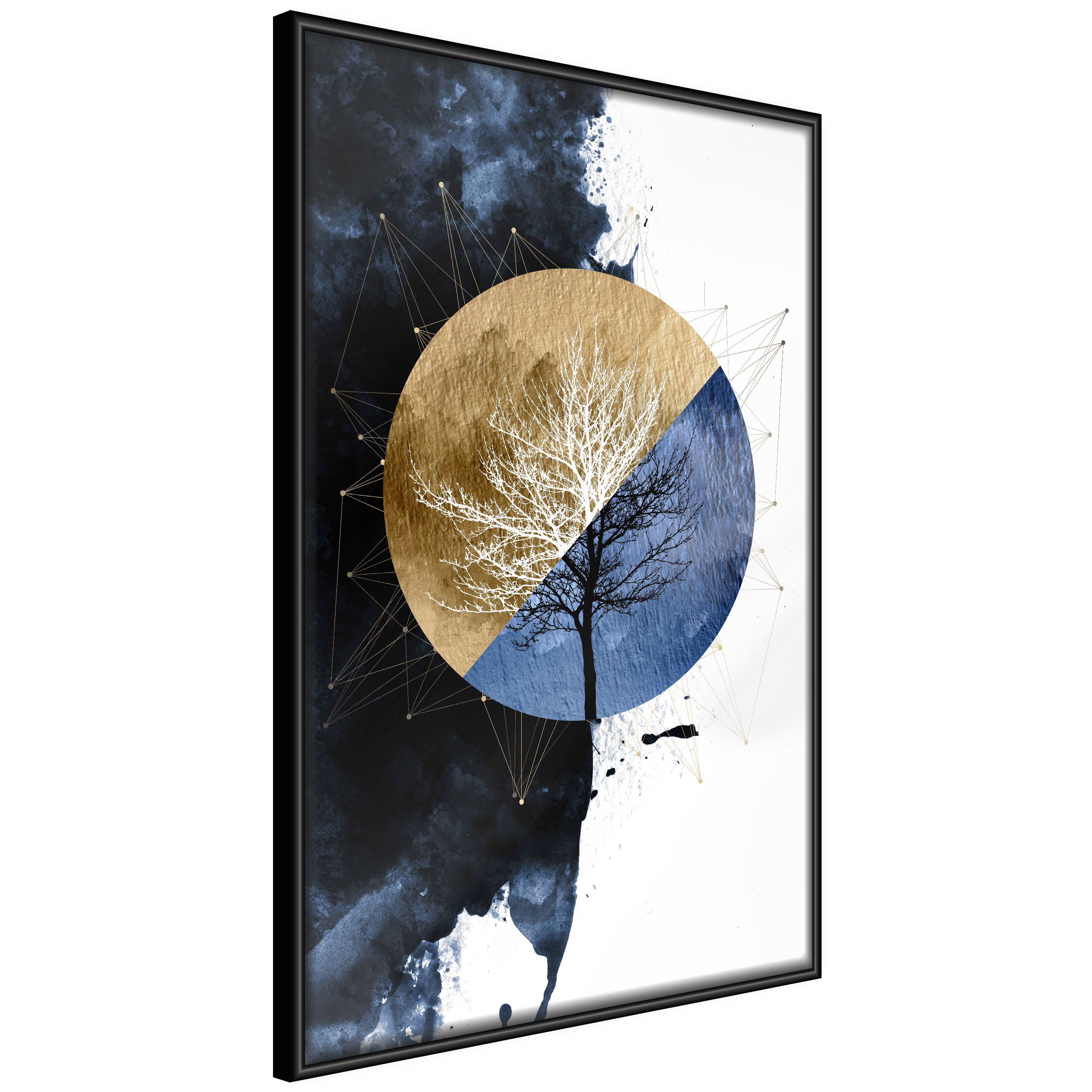 Affisch - Day and Night [Poster] 40x60 Svart ram, 40x60 cm
