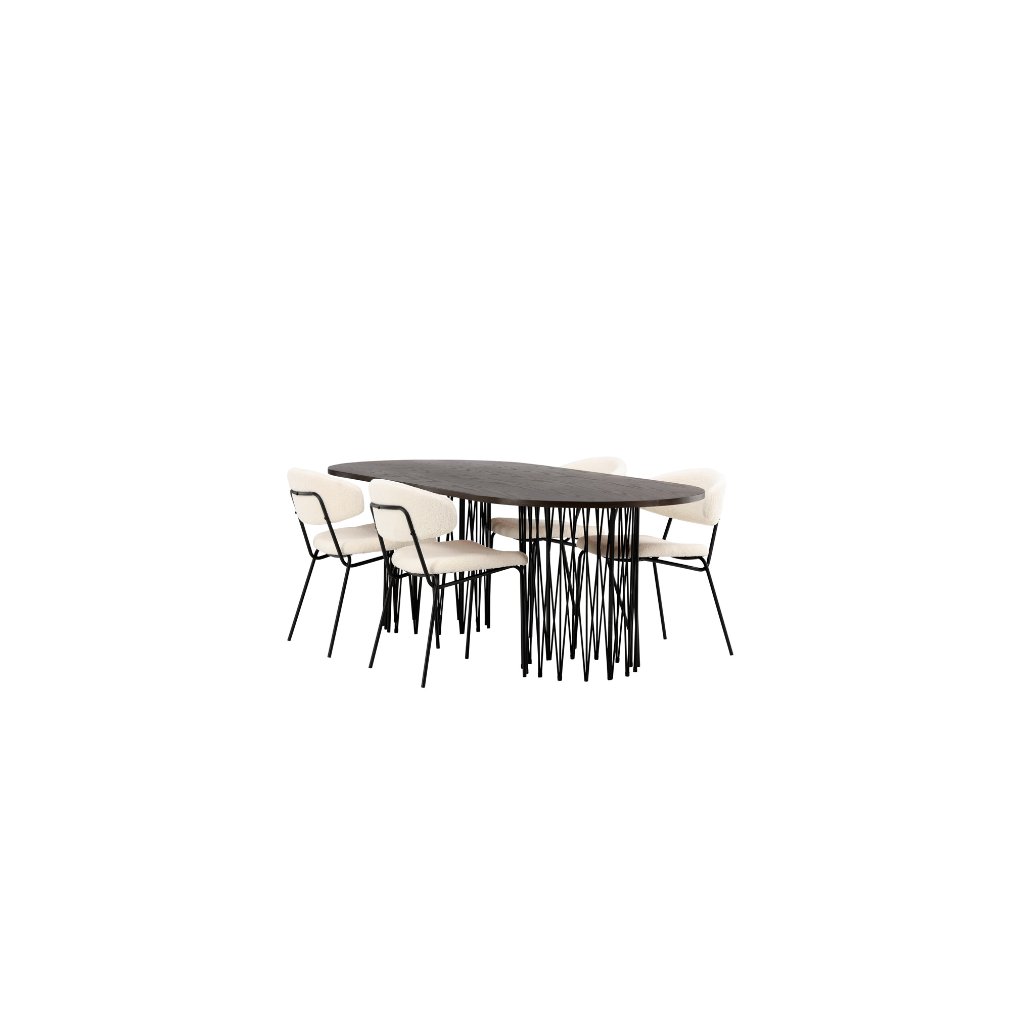 Matgrupp furniture/fashion Stone med 4 Chico Stolar