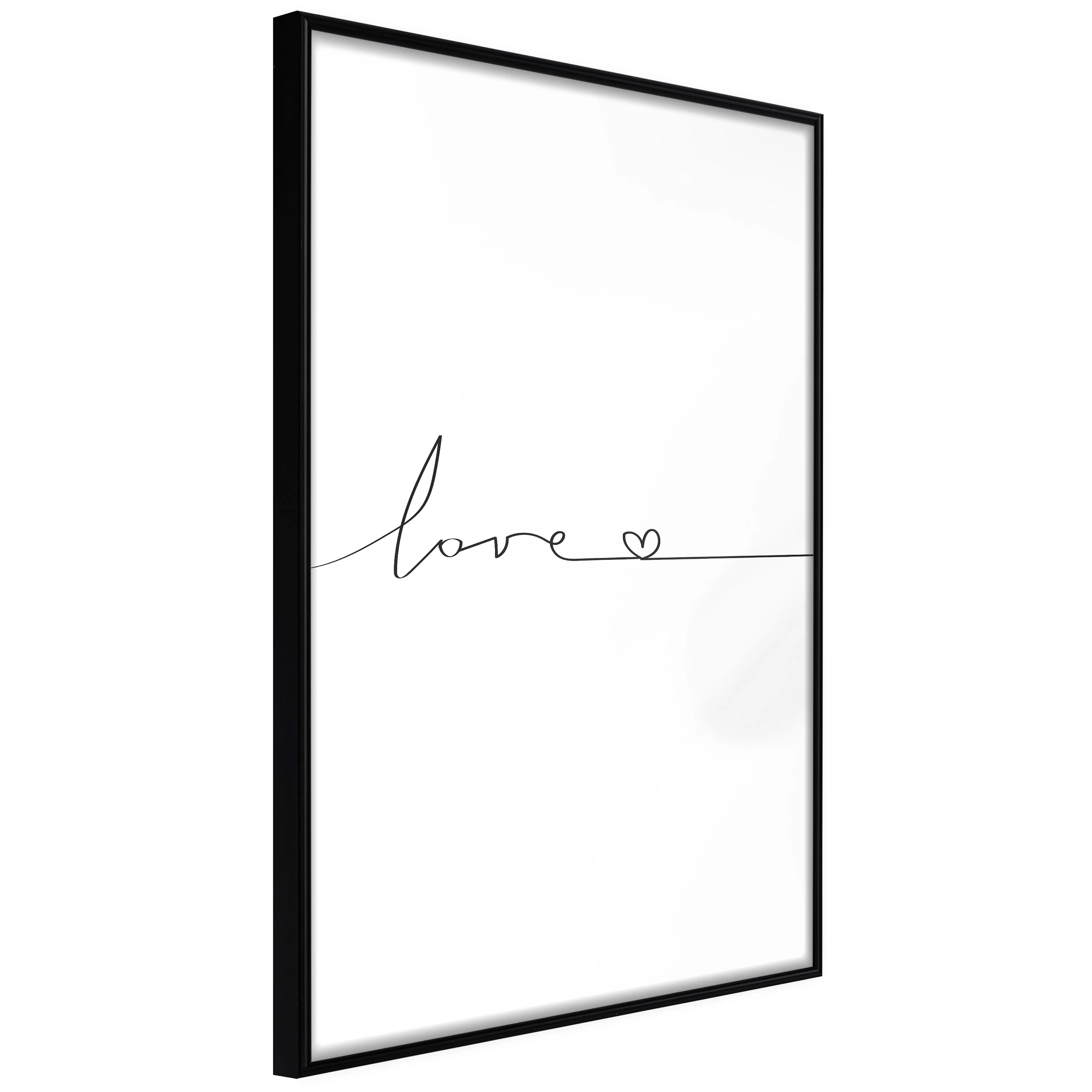 Affisch - Love Everywhere [Poster] 40x60 Svart ram, 40x60 cm