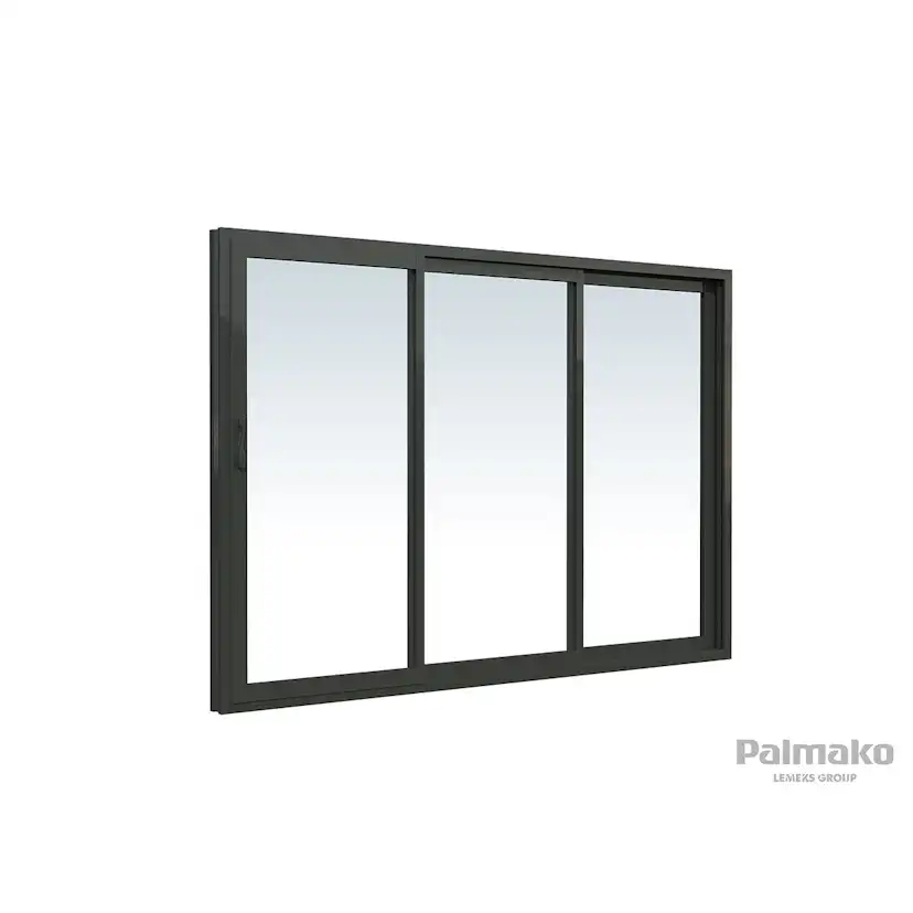 Ines 11,1 m2 Slide Plus GYDIP Impregnerad Grå med Slide Pro 2-lagers glas
